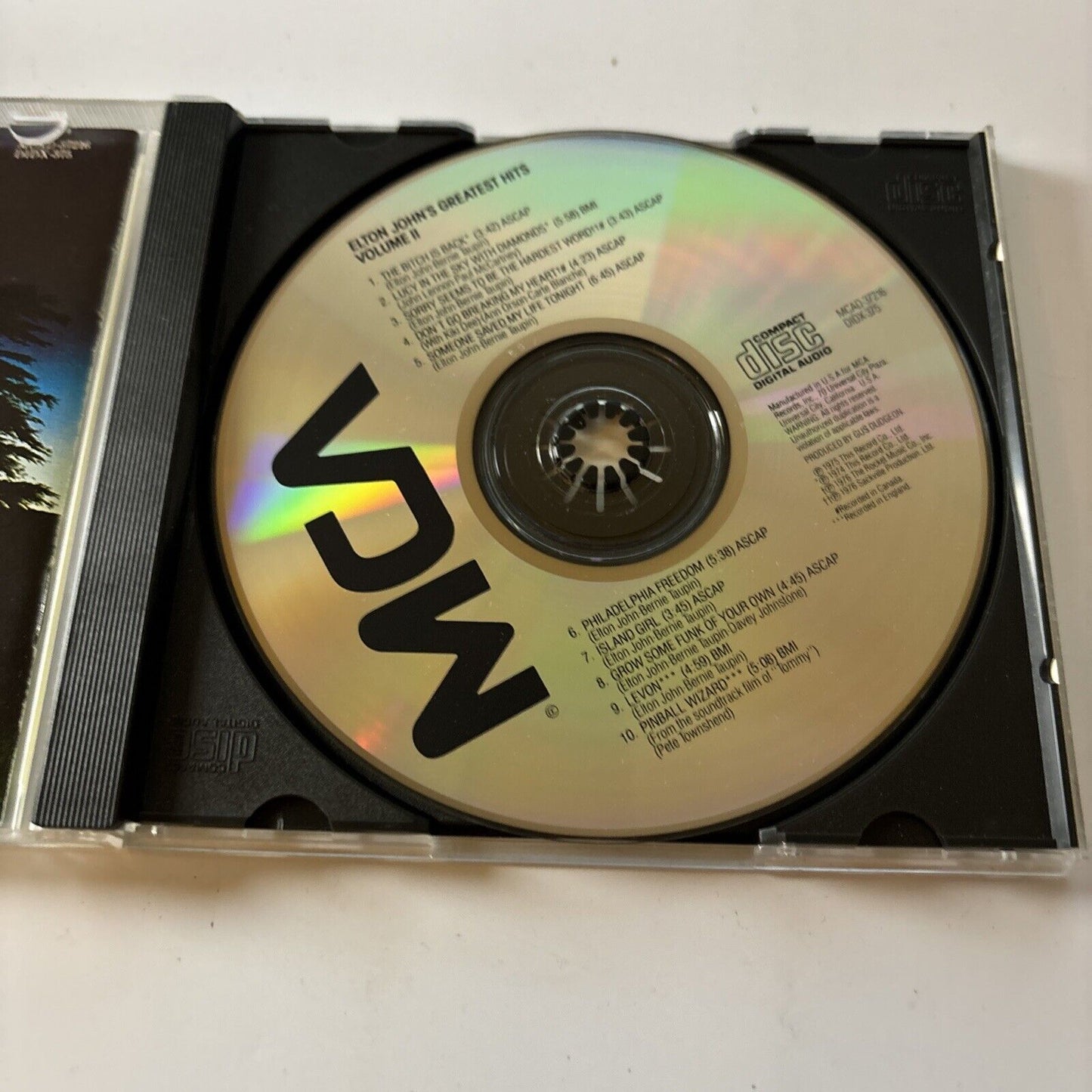 Elton John - Greatest Hits Volume II (CD, 1977) USA MCA Records mcad-37216