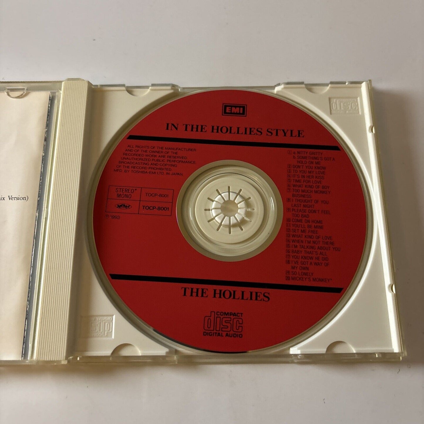 The Hollies - In The Hollies Style (CD, 1993) Japan TOCP-8001