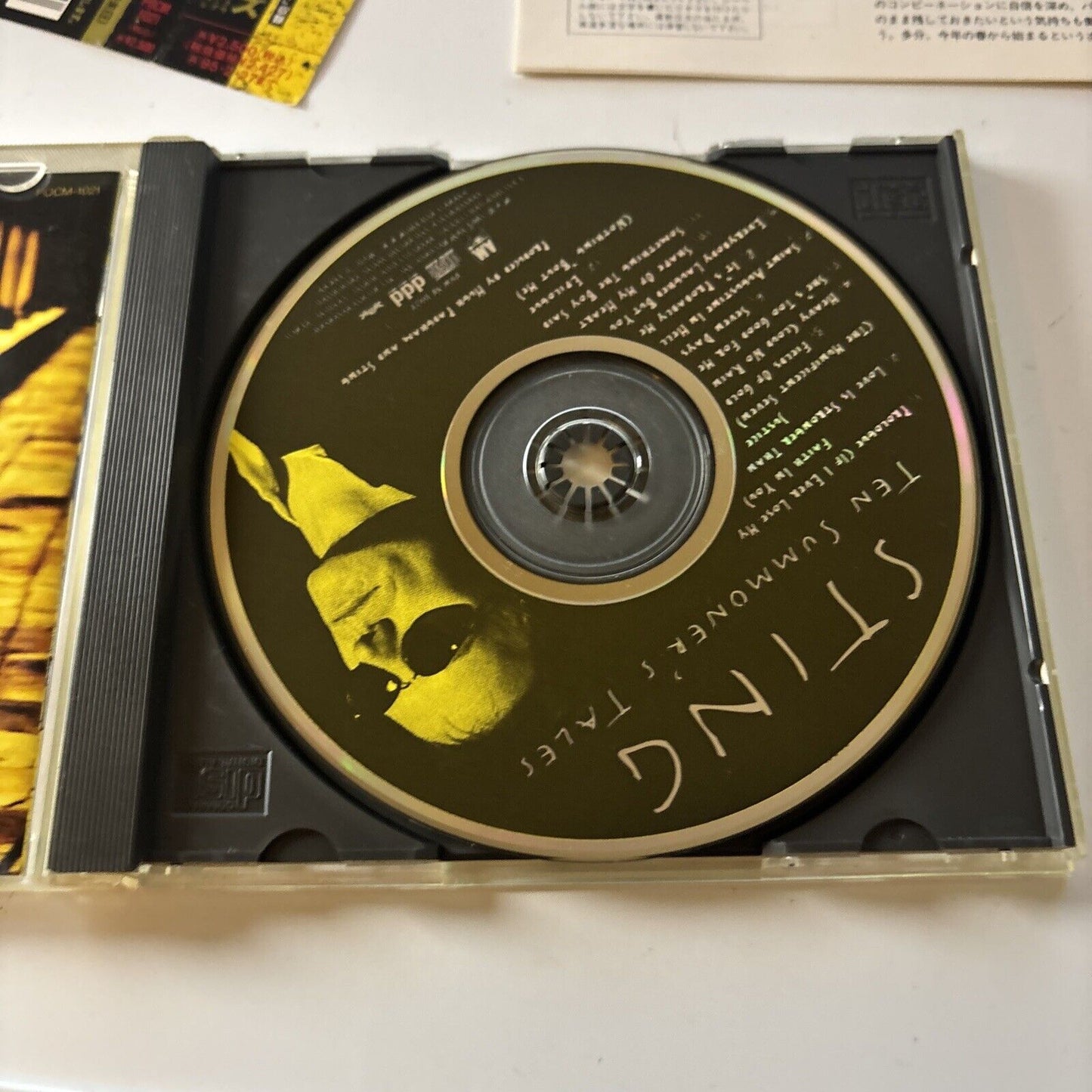 Sting - Ten Summoner's Tales (CD, 1993) Japan POCM-1021 A&M Obi
