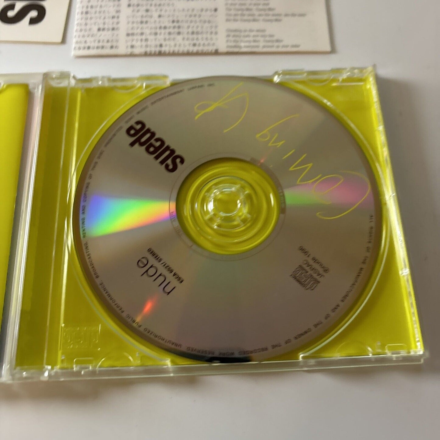 Suede - Coming Up (CD, 1996) Japan esca-6521 Rock