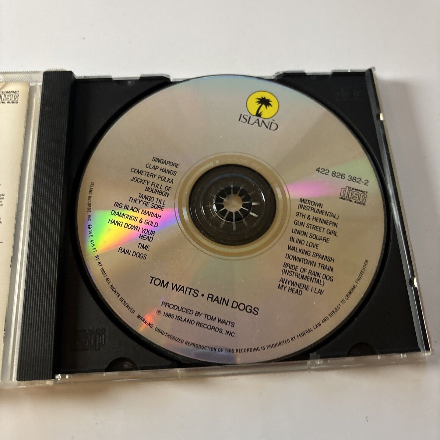 Tom Waits - Rain Dogs (CD, 1991) Island Records 534517