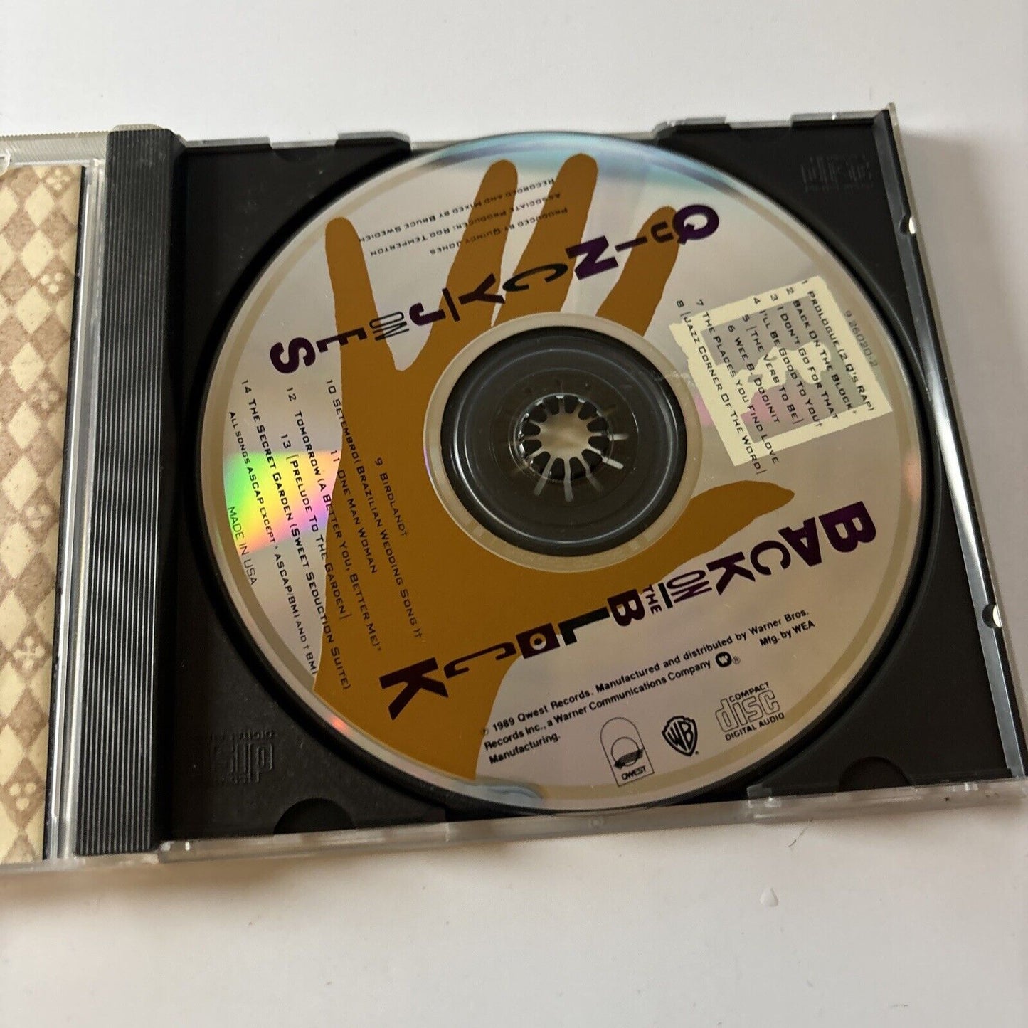 Quincy Jones - Back On The Block (CD, 1989) Japan Qwest Records