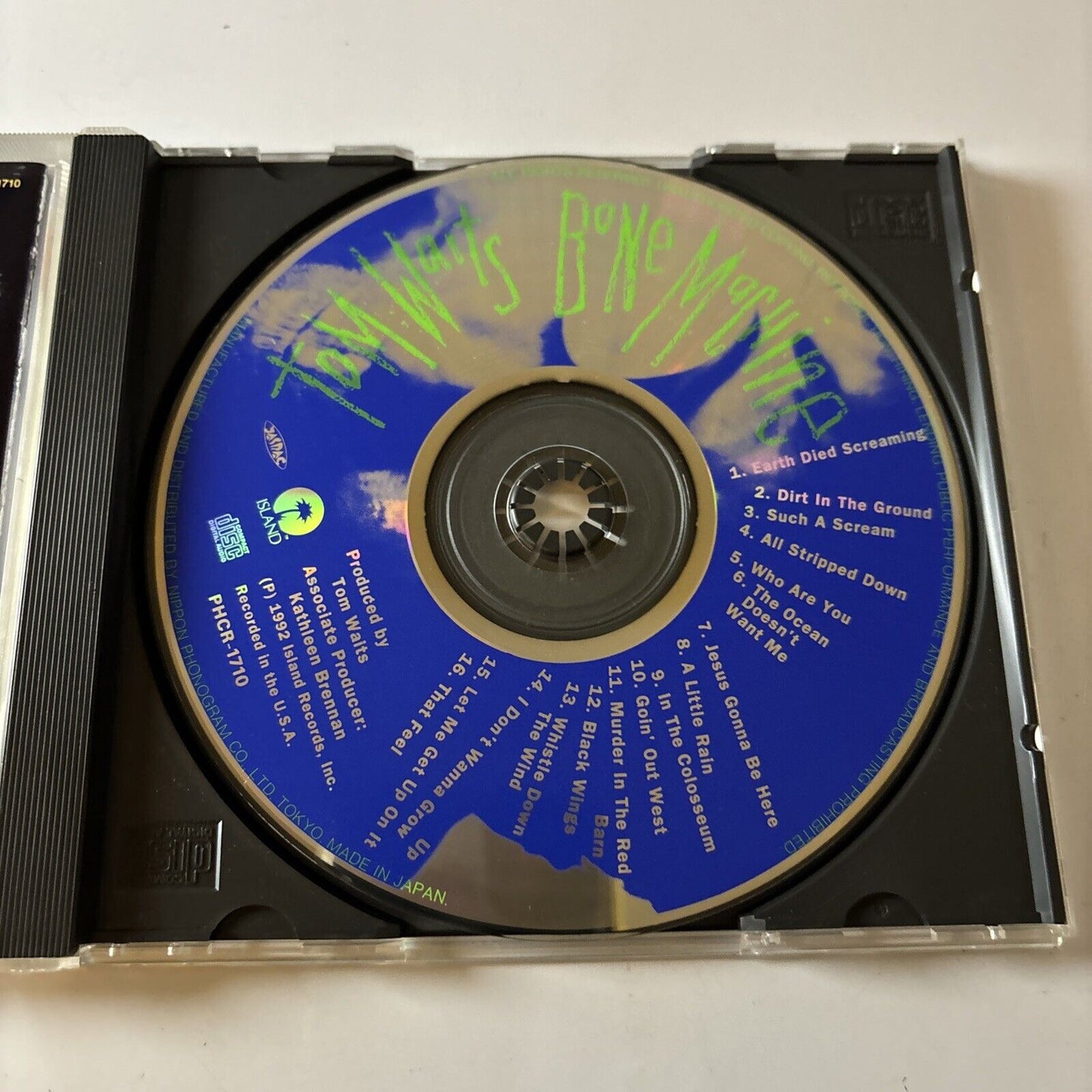 Tom Waits - Bone Machine (CD, 1992) Japan PHCR-1710 Island Records