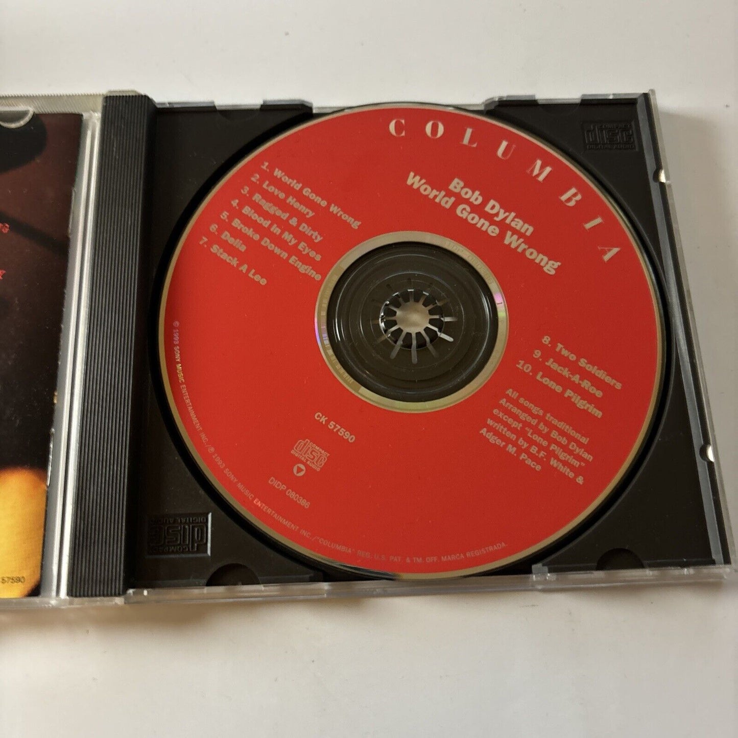 Bob Dylan - World Gone Wrong (CD, 1993) USA CK 57590