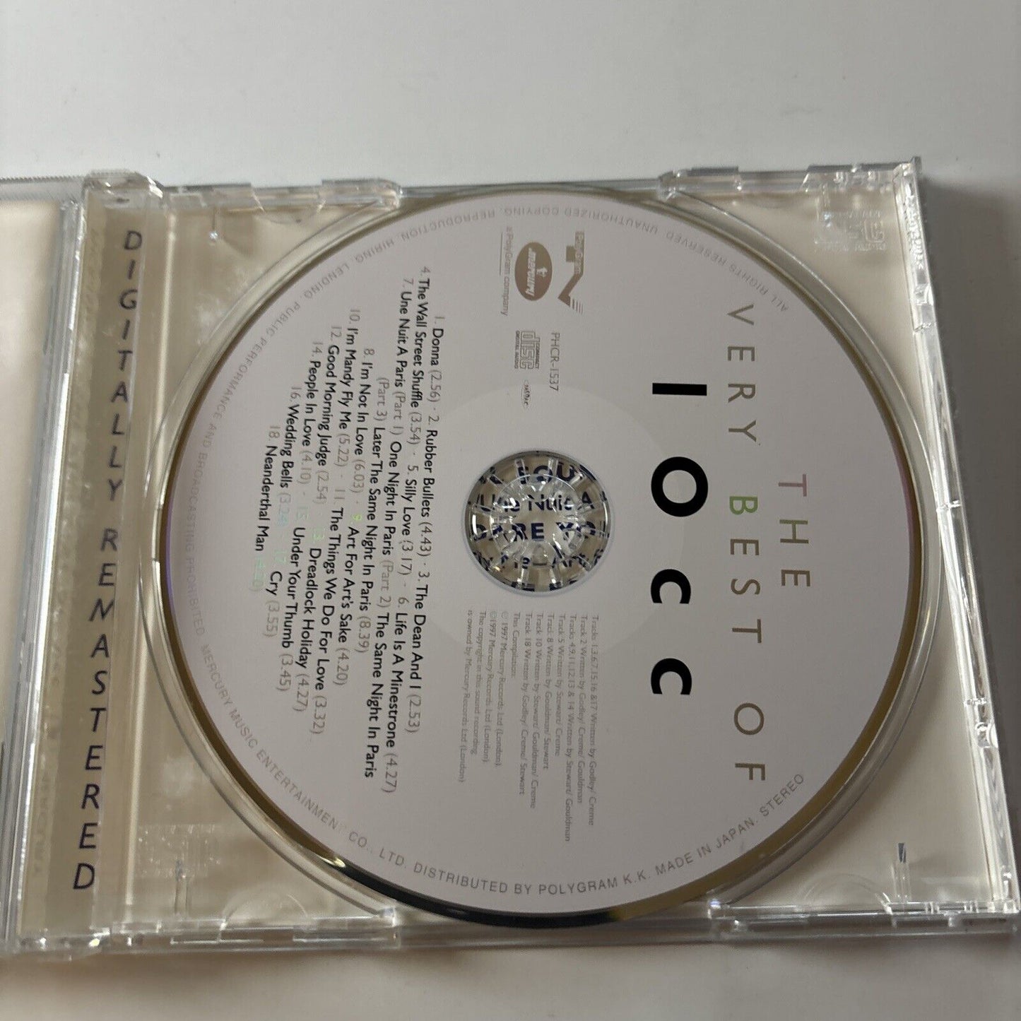 10cc - The Very Best Of 10cc (CD, 1997) Japan PHCR-1537