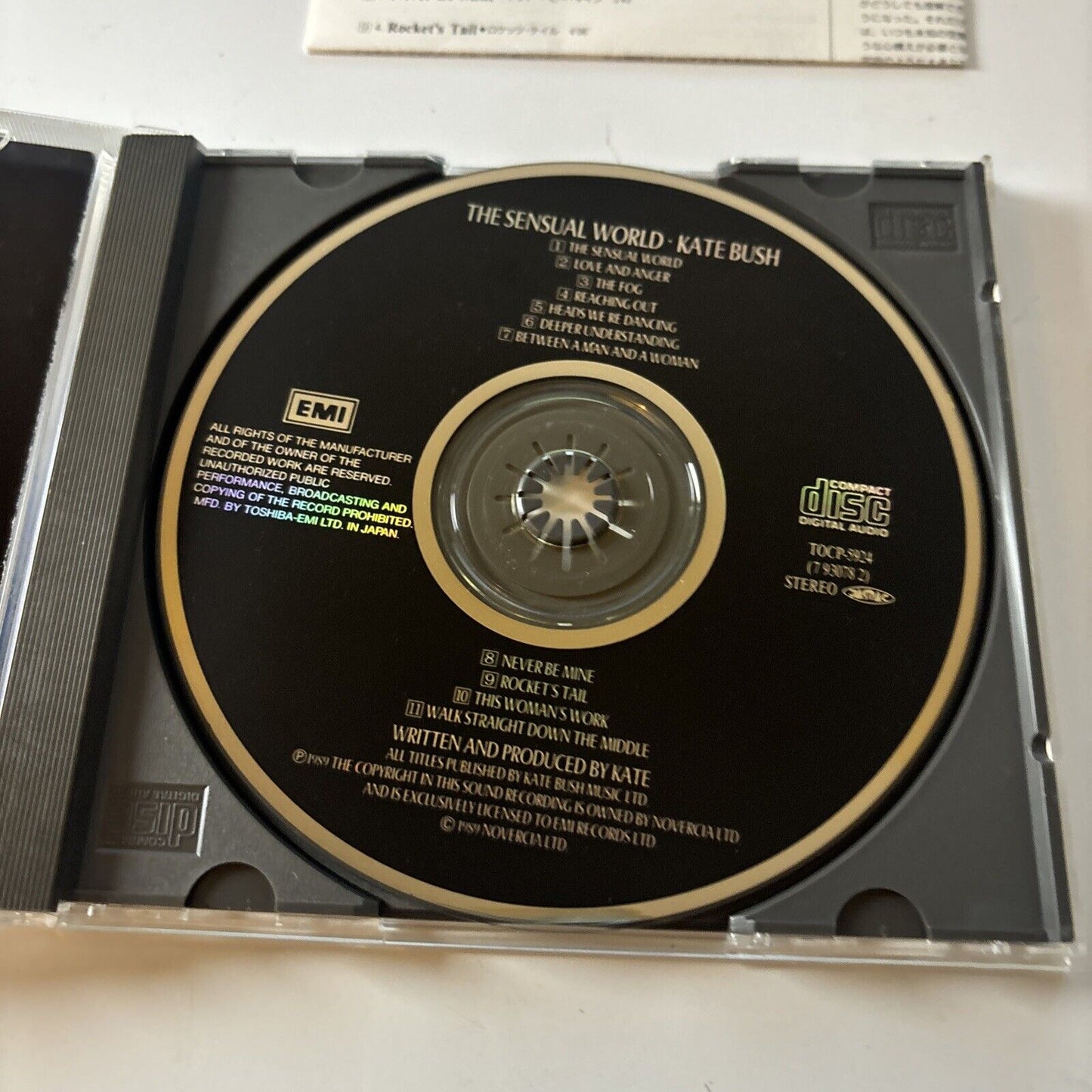 Kate Bush - The Sensual World (CD, 1989) Japan TOCP-5924