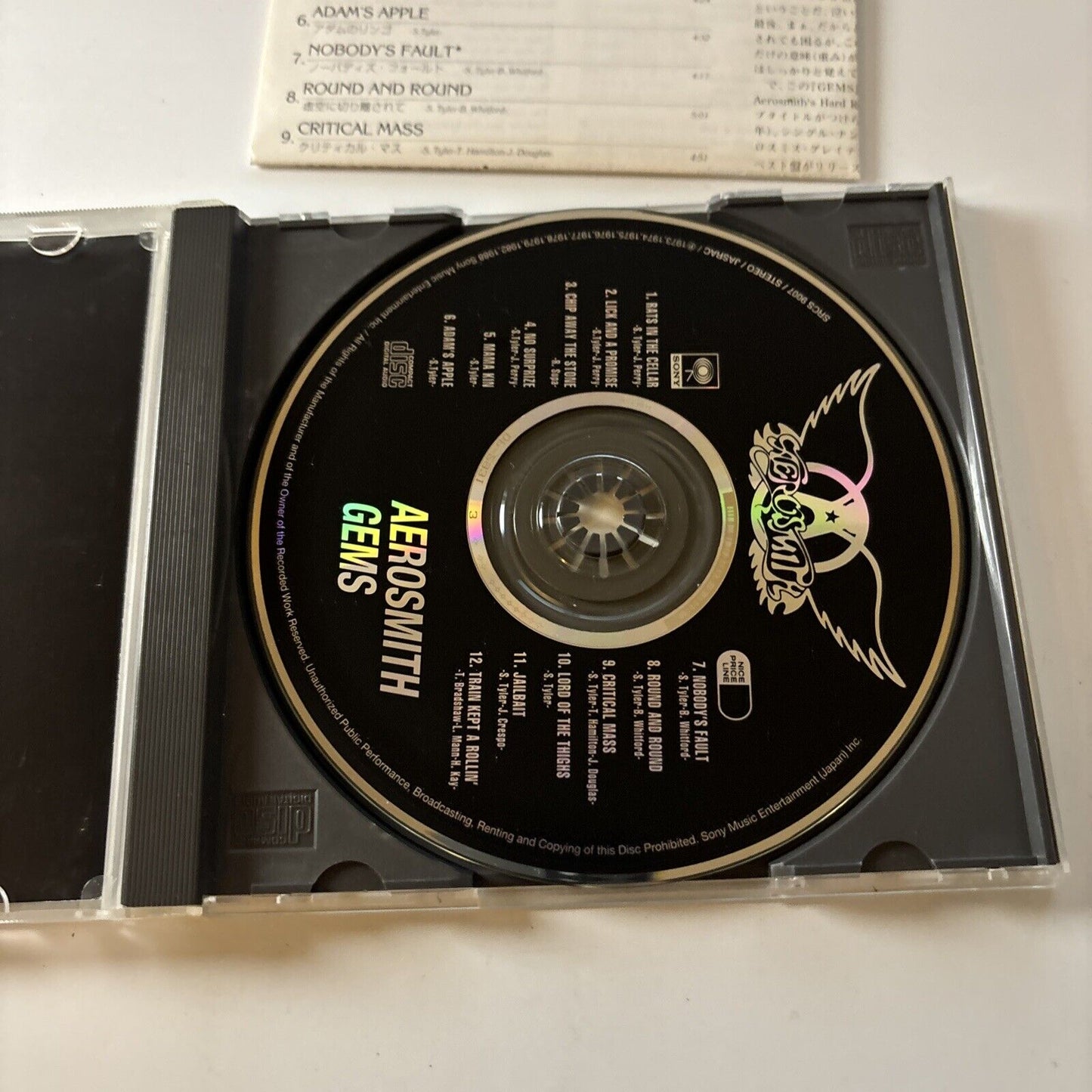 Aerosmith - Gems (CD, 1995) Japan SRCs-9007