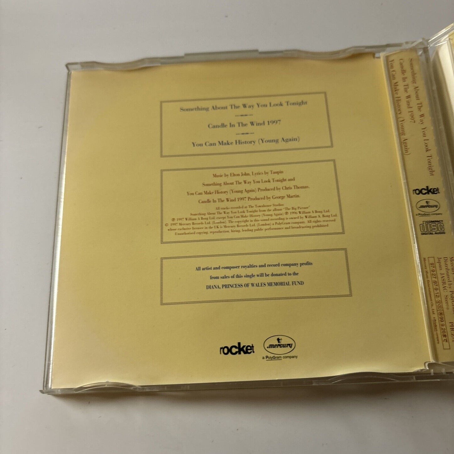 Elton John - Something About The Way / Candle In The Wind (CD 1997) Japan PHCZ-1