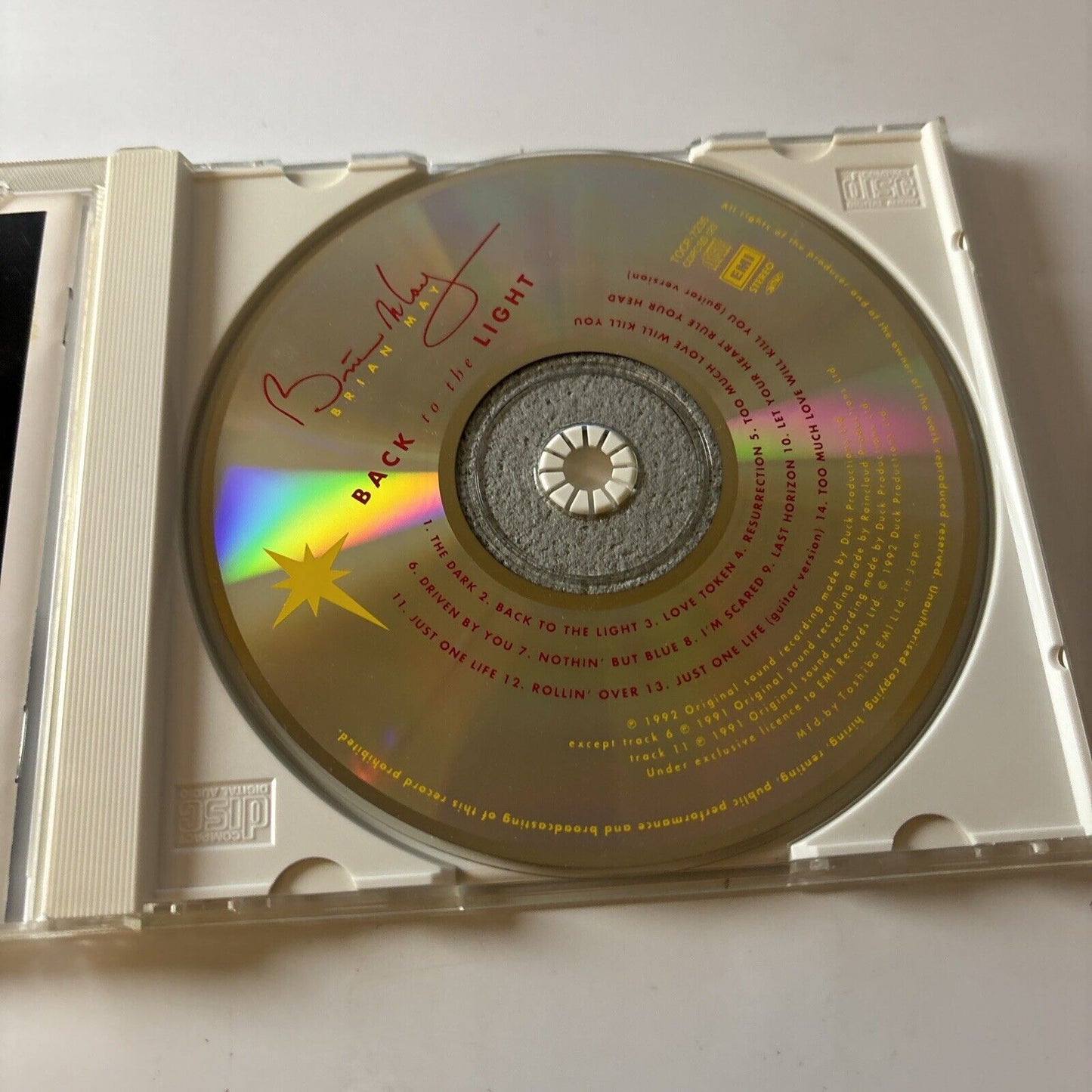 Brian May - Back To The Light (CD, 1992) Japan EMI tocp-7235