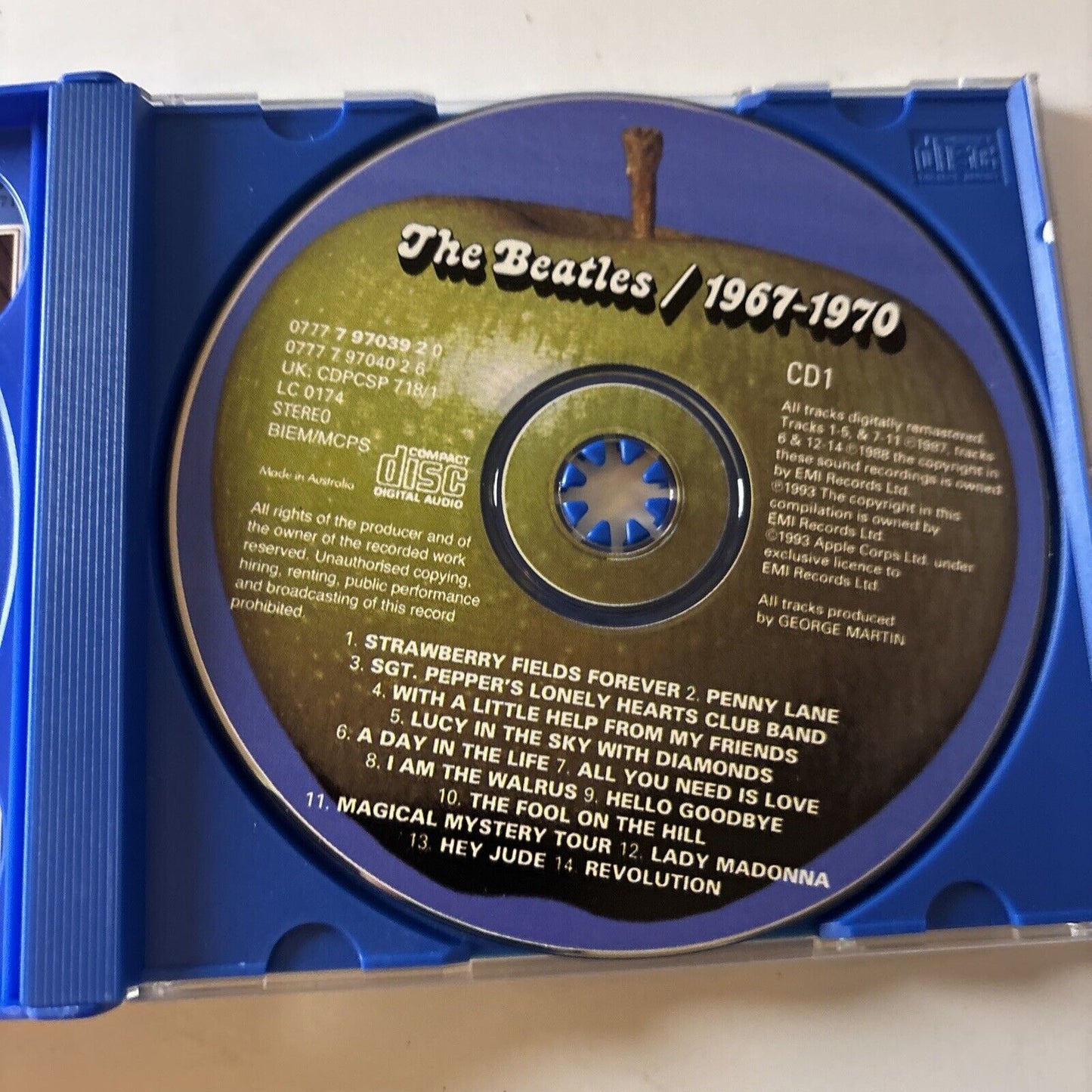 The Beatles - 1967-1970 (CD, 1973) Apple Records