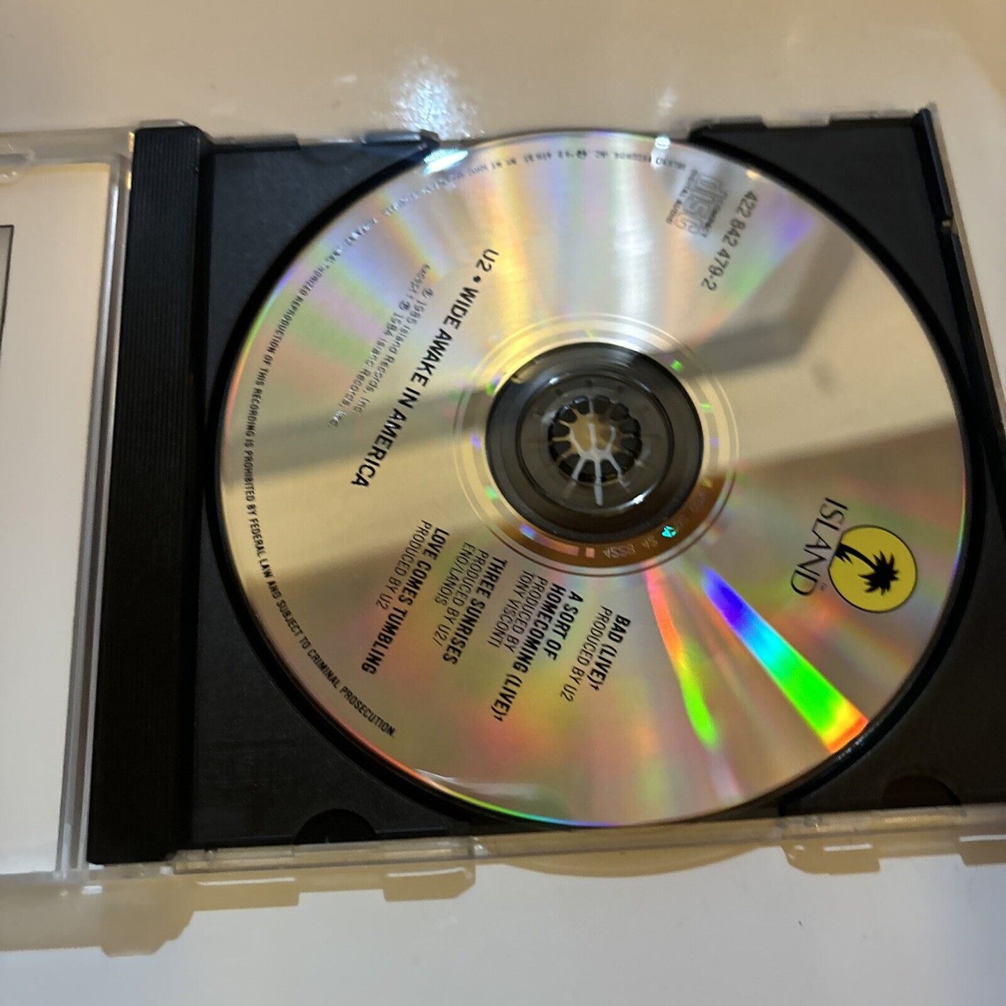 U2 - Wide Awake In America (CD, 1985) Island Records