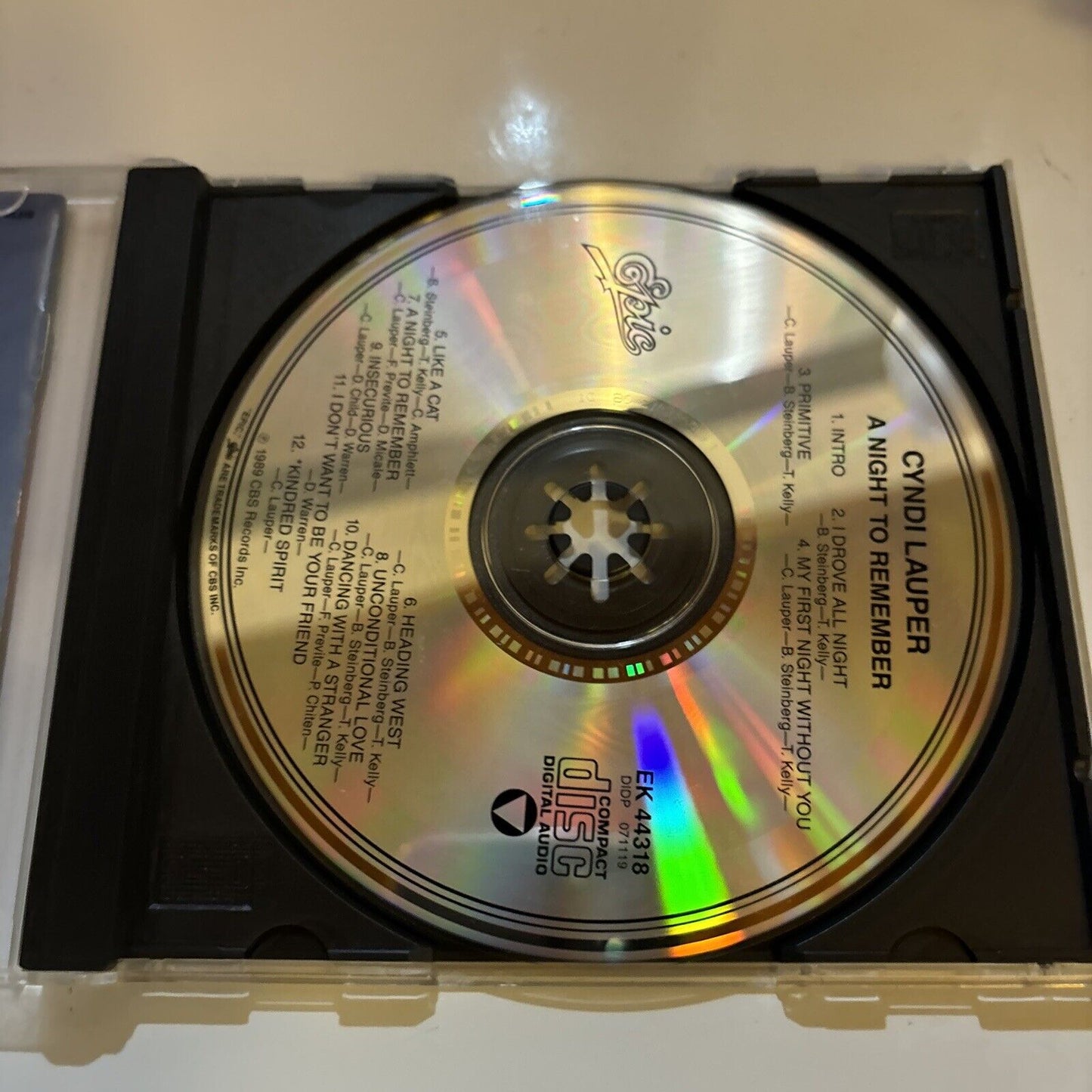 Cyndi Lauper - A Night To Remember (CD, 1989) EK 44318