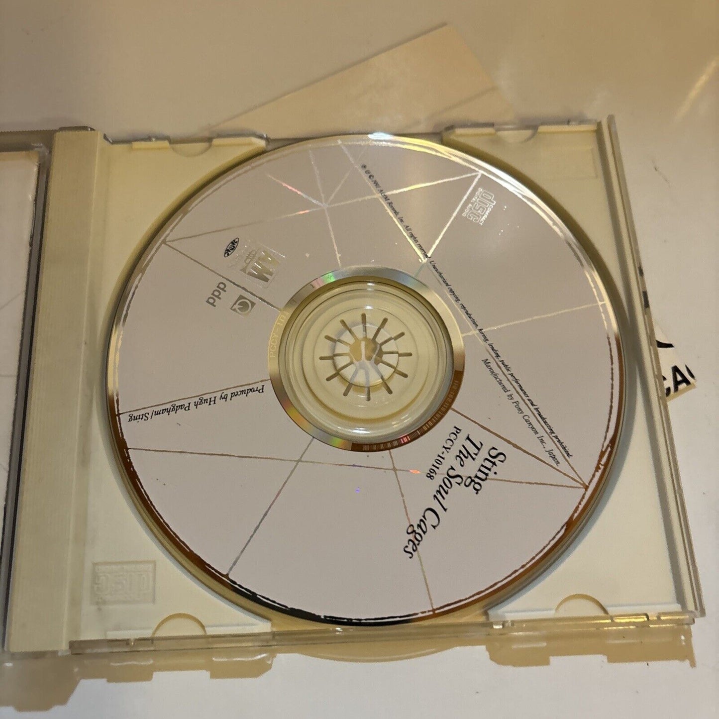 Sting - The Soul Cages (CD, 1991) Japan pccy-10168 A&M Records