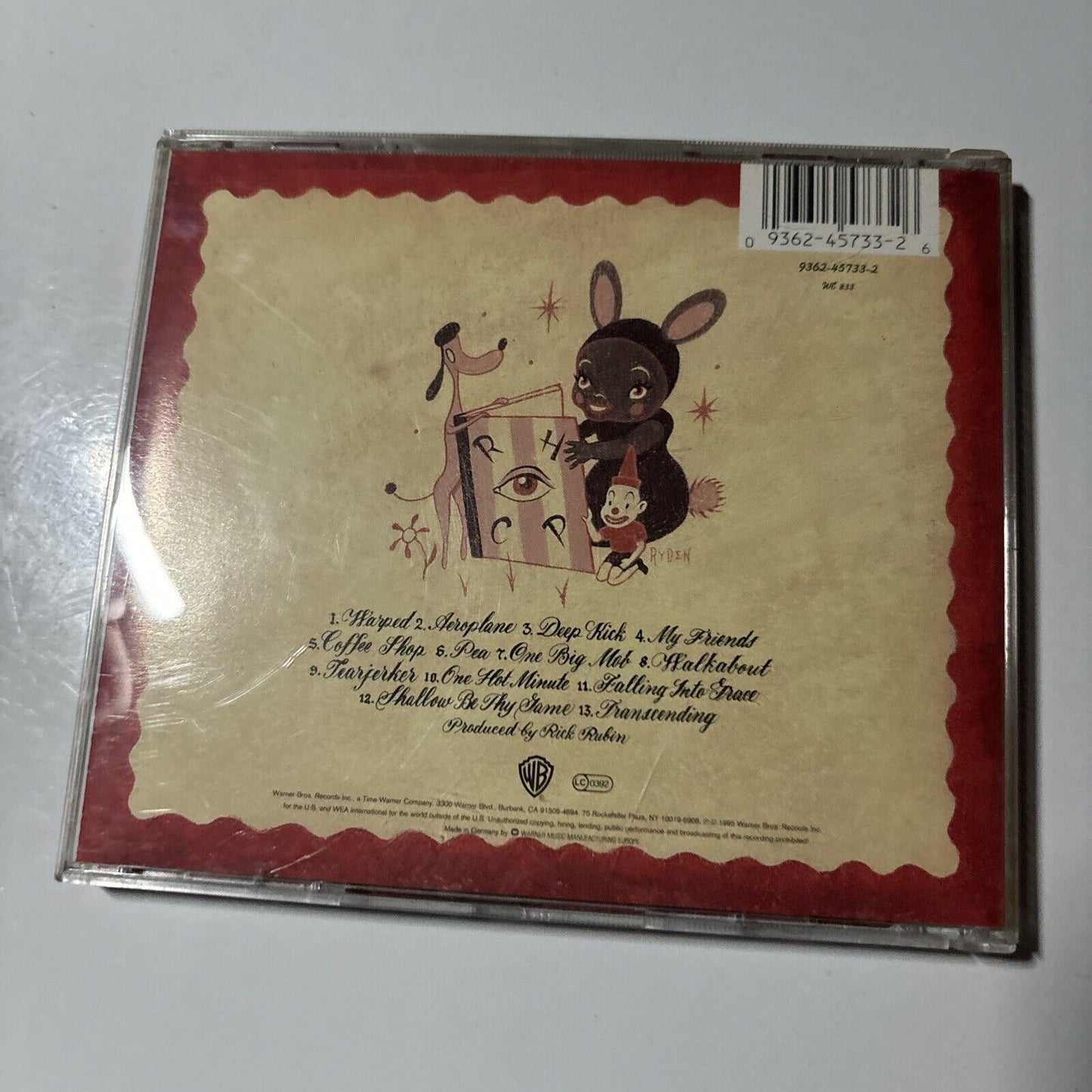 Red Hot Chili Peppers - One Hot Minute (CD, 1995) USA Warner Bros. Records