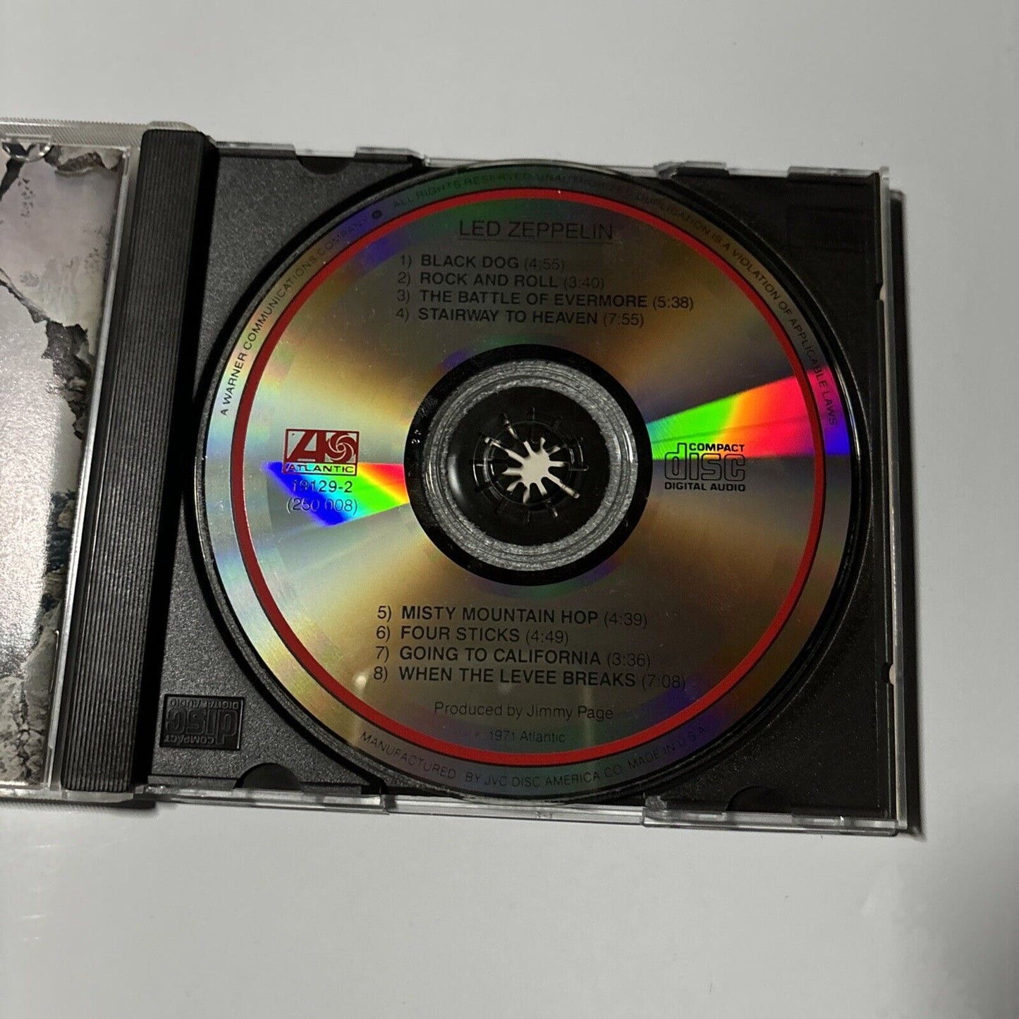 Led Zeppelin - Untitled (CD, 1971) Atlantic 19129-2