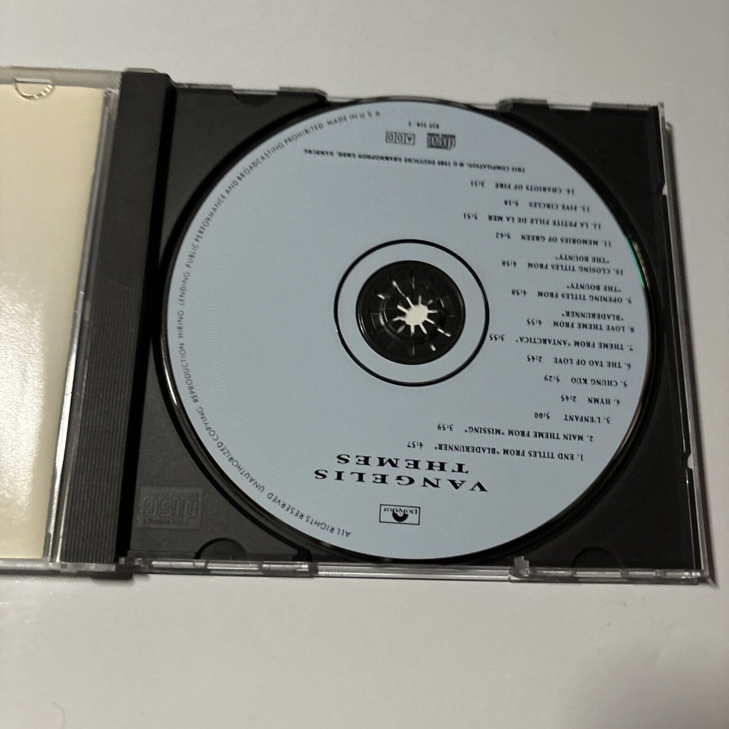 Vangelis - Themes (CD, 1989) Polydor 839518-2