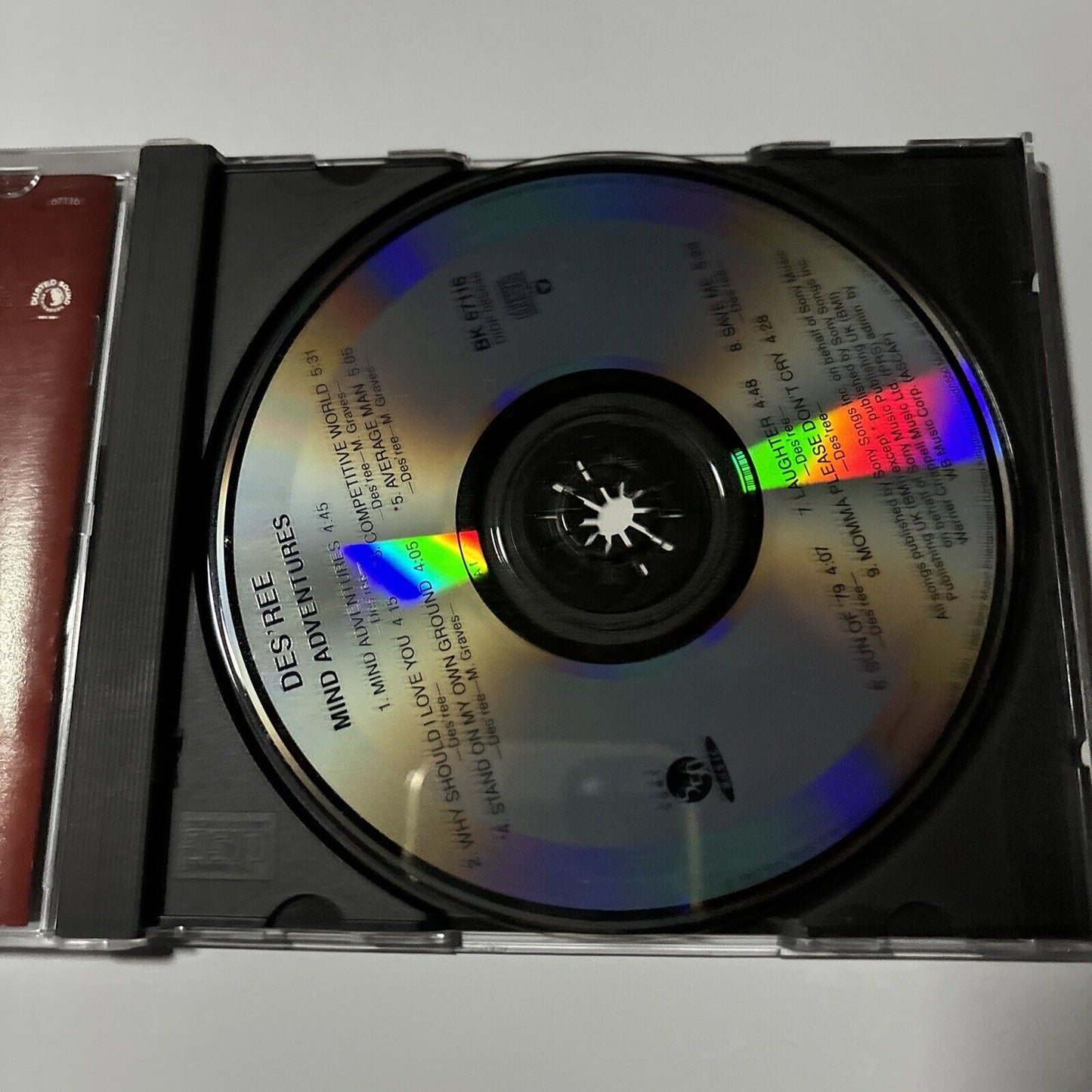 Des'ree - Mind Adventures (CD, 1992) UK & BK 67116