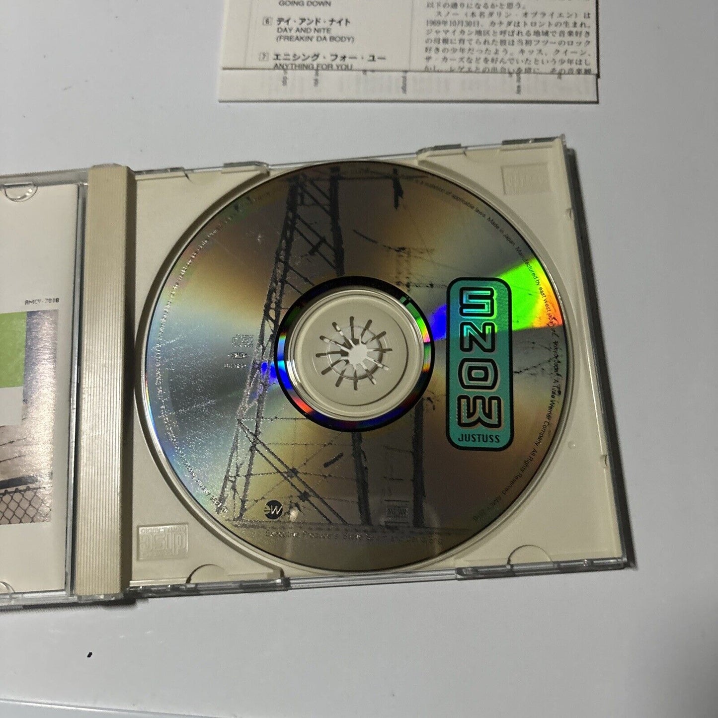 Snow - Justuss (CD, 1997) Japan amcy-2010 Motor Jam Records