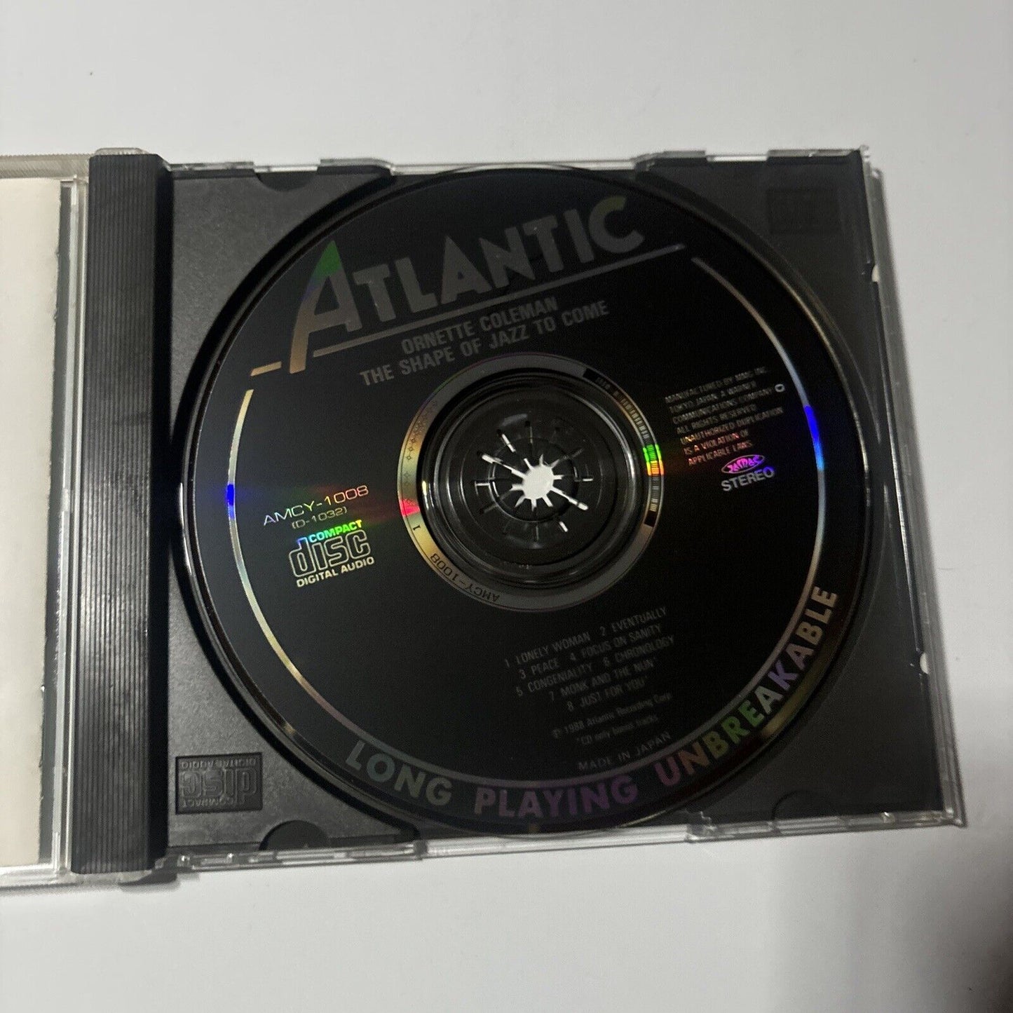 Ornette Coleman - The Shape Of Jazz To Come (CD, 1990) Japan amcy-1008