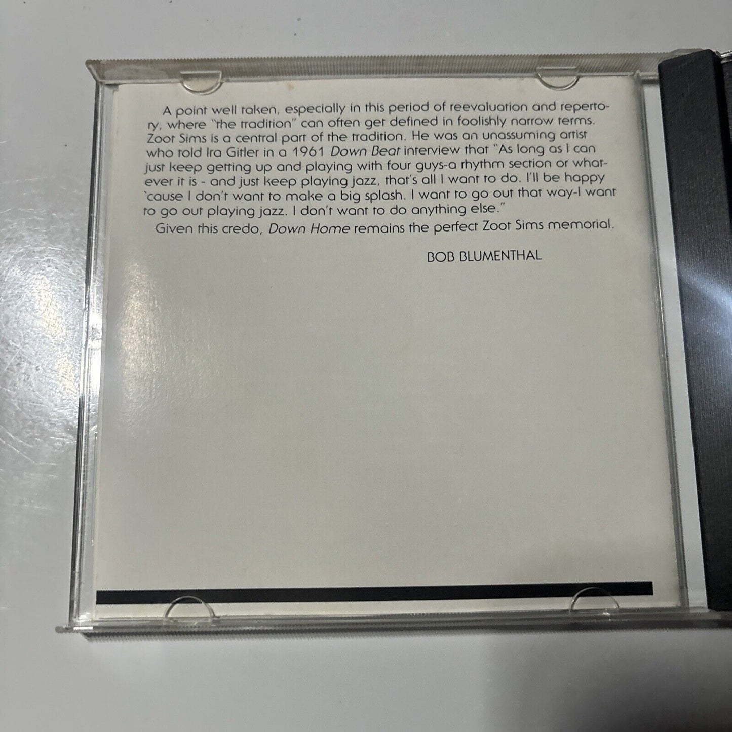 Zoot Sims - Down Home (CD, 1992) Bethlehem Records 20-40072