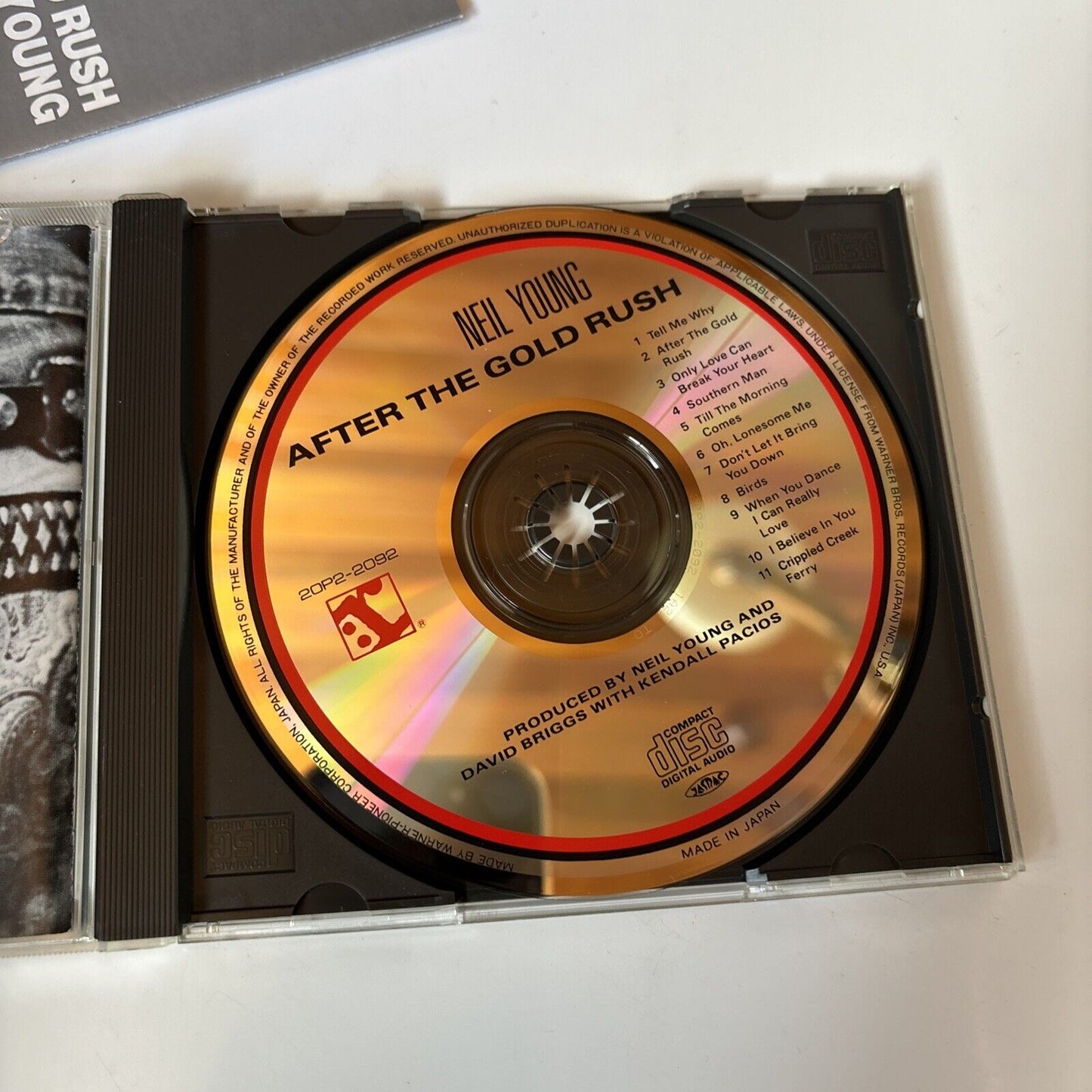 Neil Young - After The Gold Rush (CD, 1988) Japan Reprise Records 20p2-2092