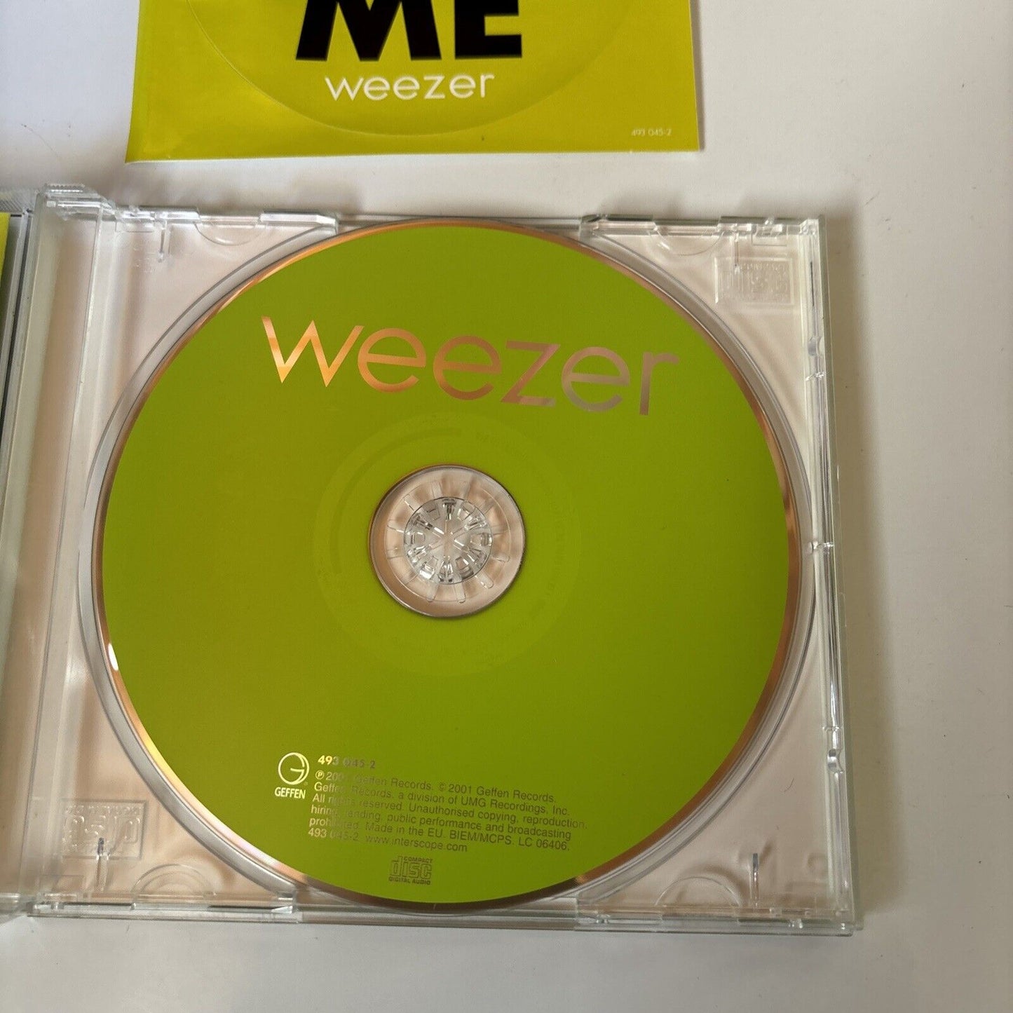 Weezer - Weezer The Green Album (CD, 2001) Sticker Geffen Records