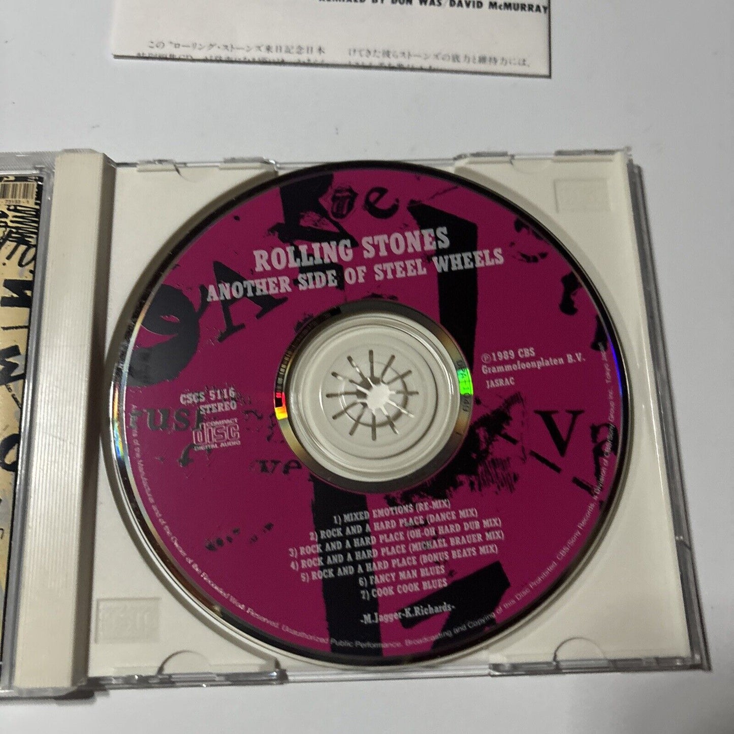 The Rolling Stones - Another Side Of Steel Wheels (CD, 1990) Japan CSCS-5116