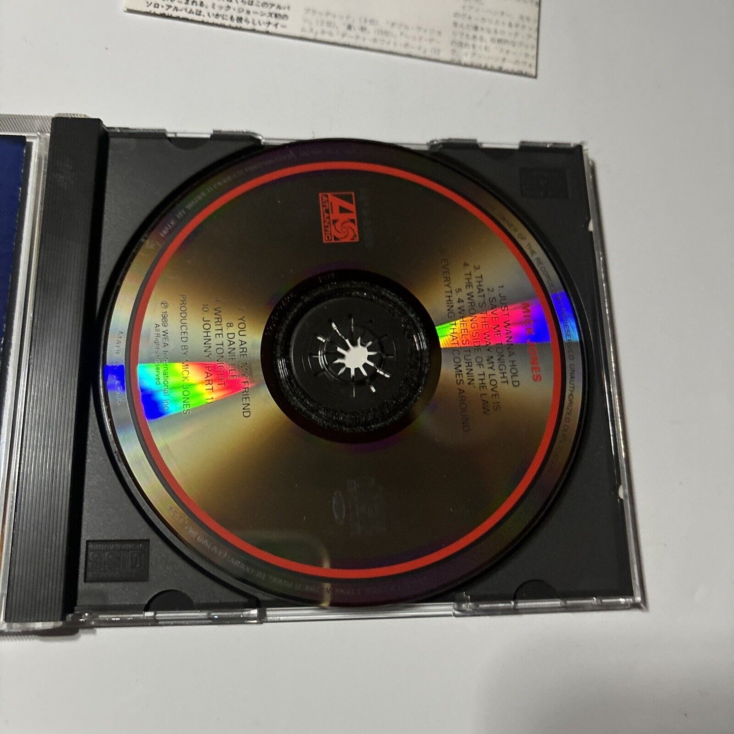 Mick Jones - Mick Jones (CD, 1989) Japan 22p2-2628