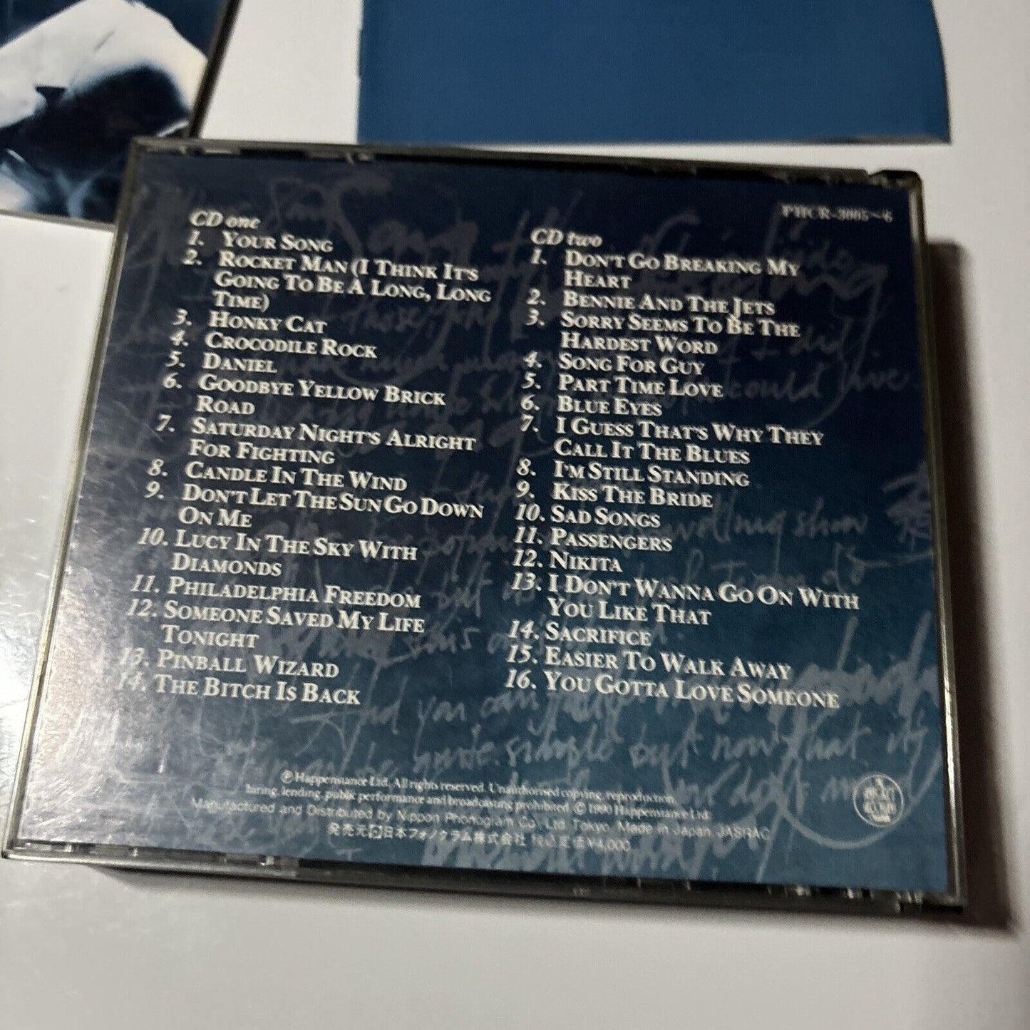 Elton John - The Very Best Of Elton John (CD, 1990) Japan PHCR-3005-6