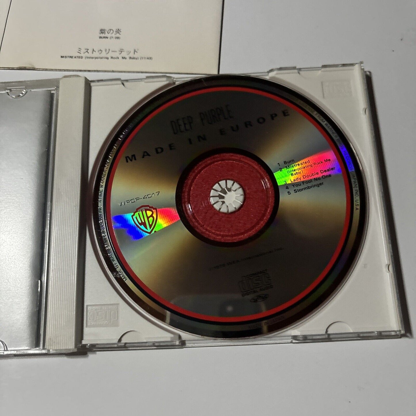 Deep Purple - Made In Europe (CD, 1976) Japan wpcp-4017