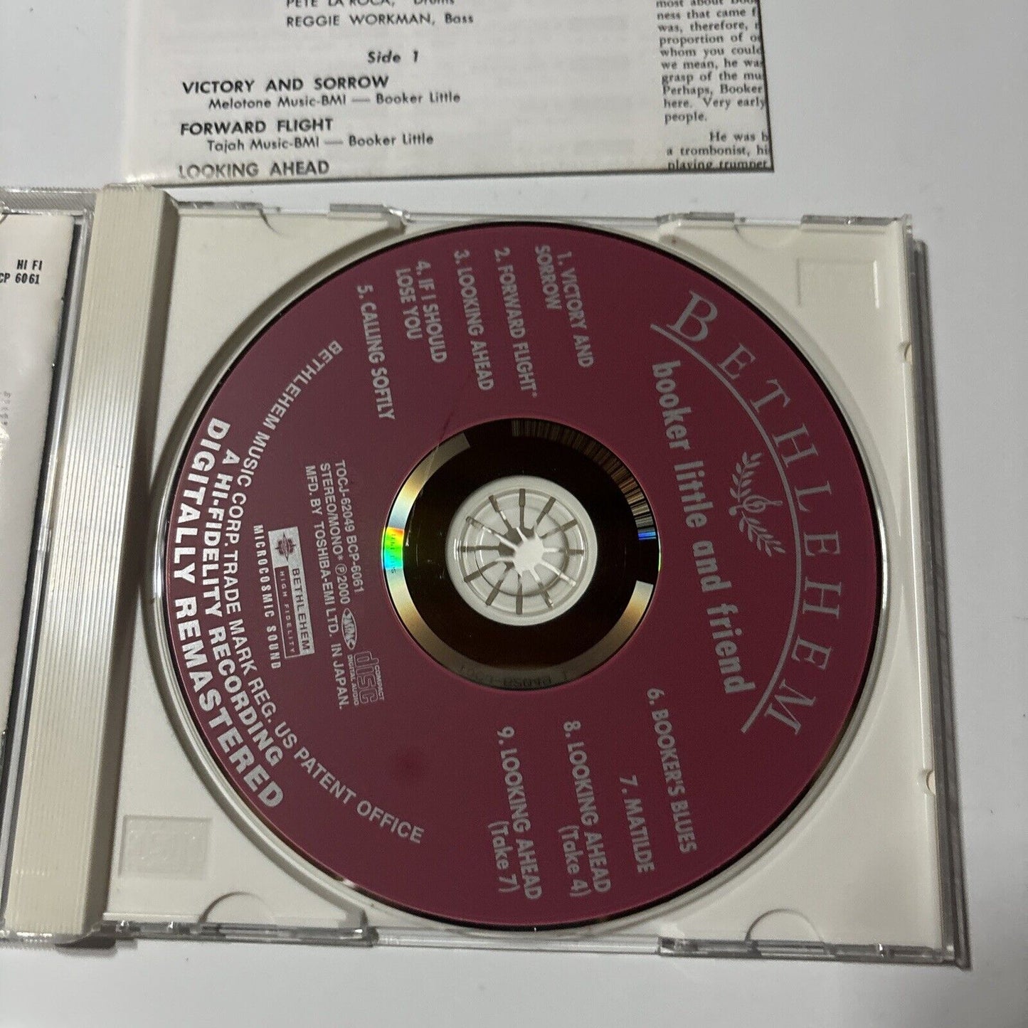 Booker Little - Booker Little And Friend (CD, 2000) Japan TOCJ-62049