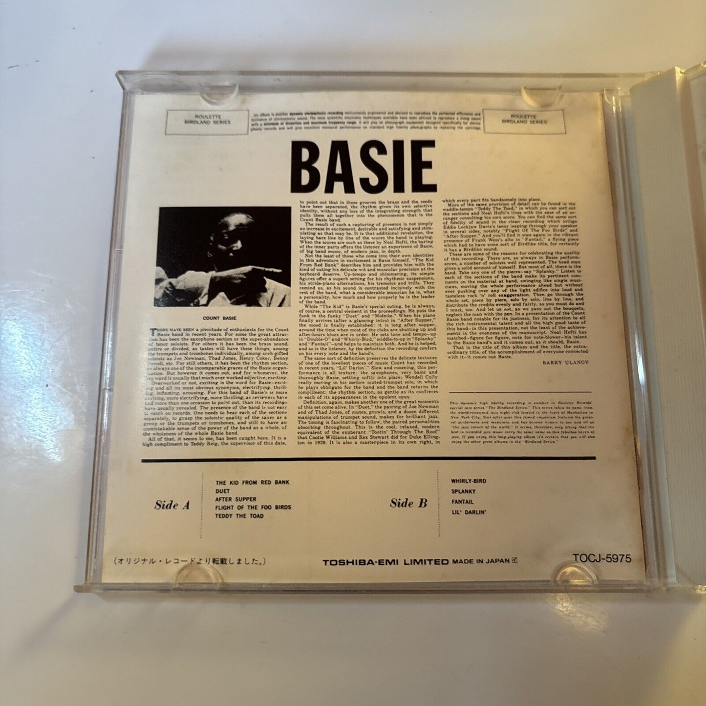 Count Basie And His Orchestra & Neal Hefti - Roulette (CD, 1995) Japan TOCJ-5975