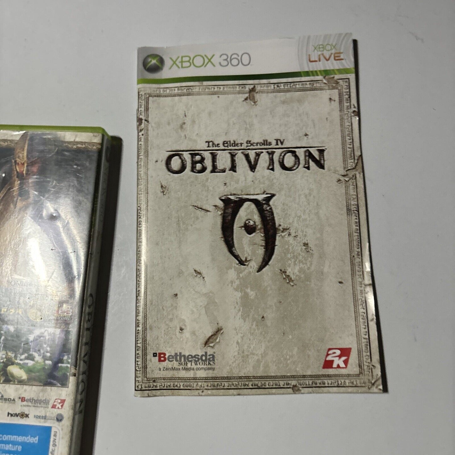 The Elder Scrolls IV Oblivion Xbox 360 PAL Manual