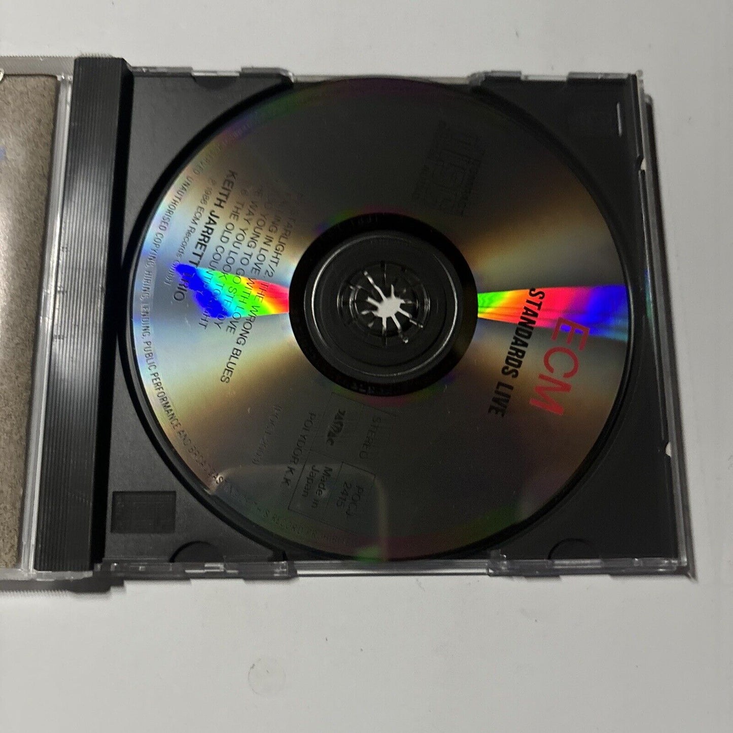 Keith Jarrett Trio - Standards Live (CD, 1996) Japan POCJ-2415 ECM Records