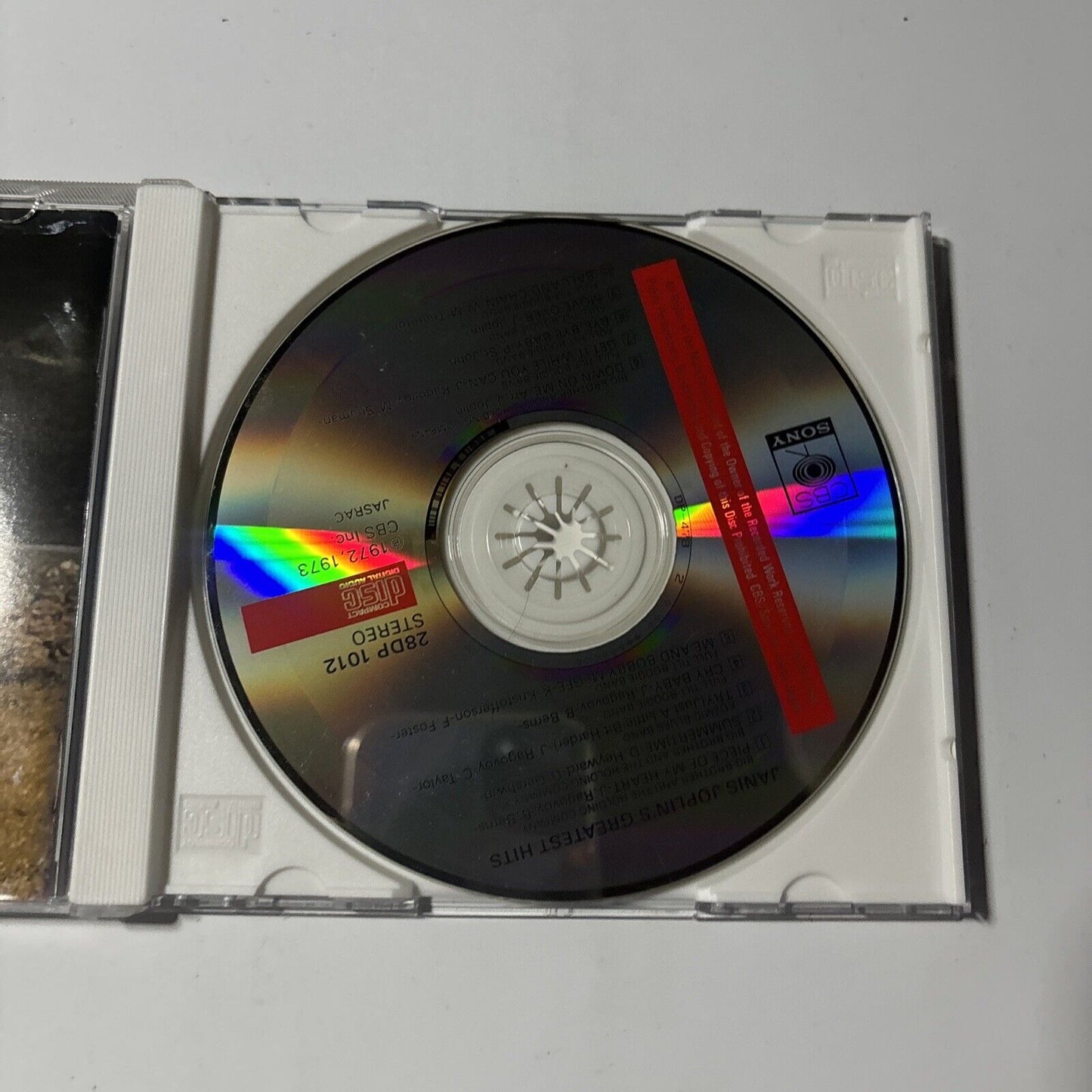 Janis Joplin - Janis Joplin's Greatest Hits (CD, 1987) Japan 28dp-1012 Obi