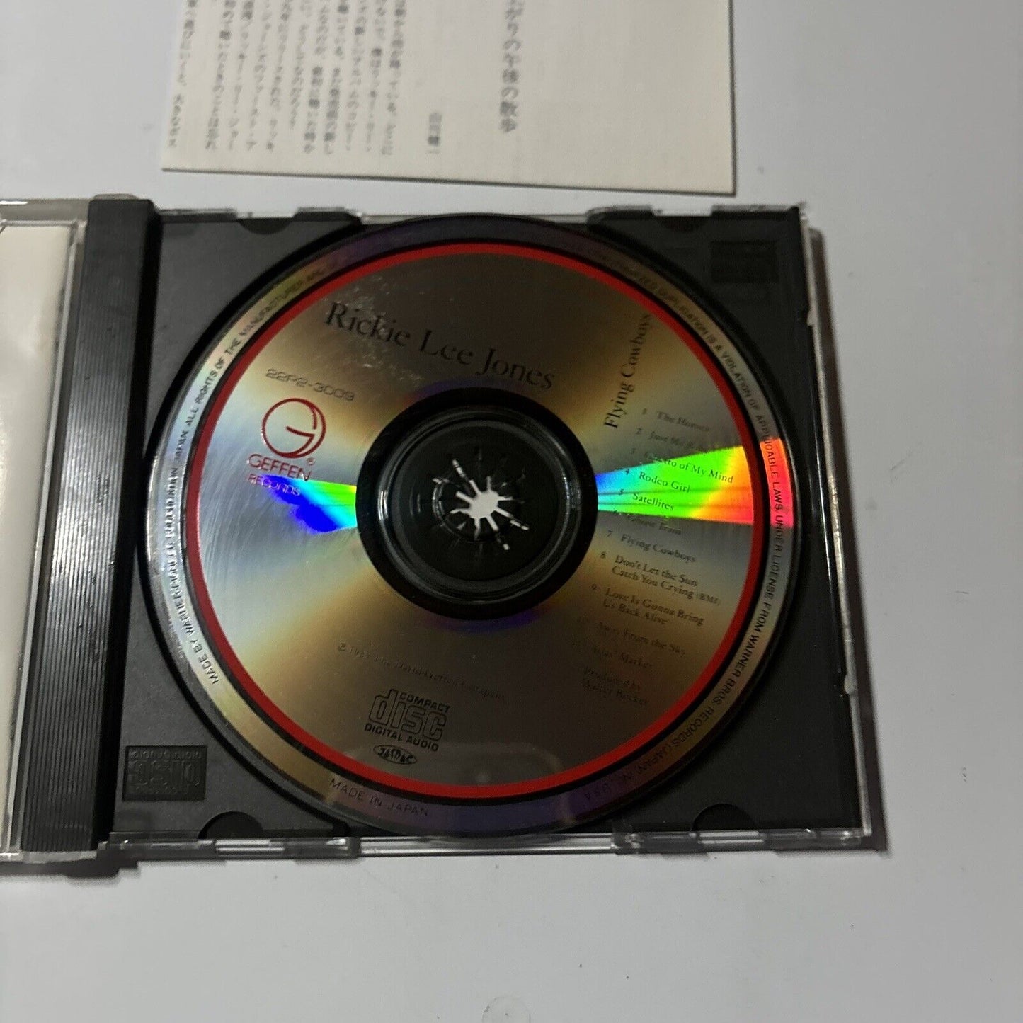 Rickie Lee Jones - Flying Cowboys (CD, 1989) Japan 22p2-3009