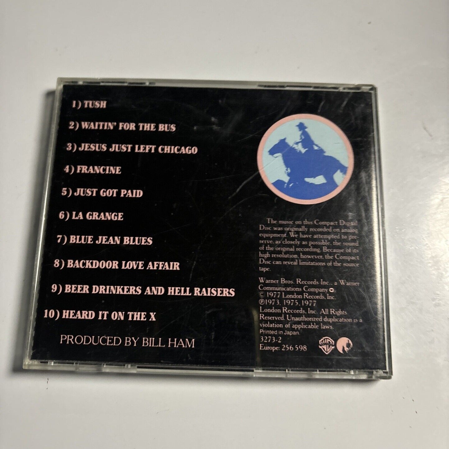 ZZ Top - The Best Of ZZ Top (CD, 1977) Japan 3273-2 256-598