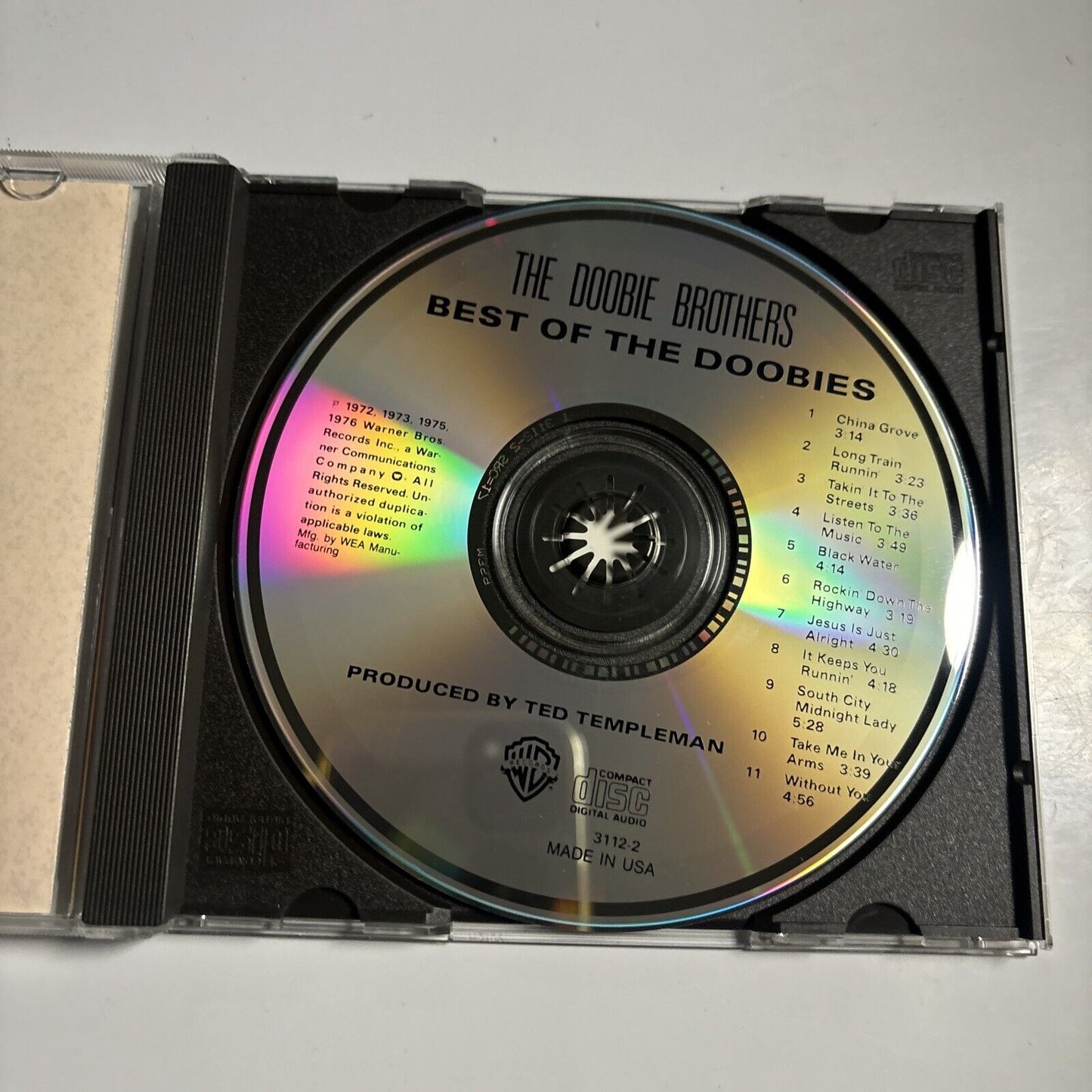 The Doobie Brothers - Best Of The Doobies (CD, 1975) Warner Bros Records 256-308