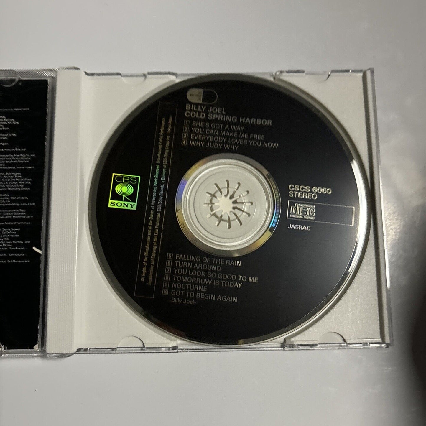 Billy Joel - Cold Spring Harbor (CD, 1990) Japan CBS/Sony cscs-6060