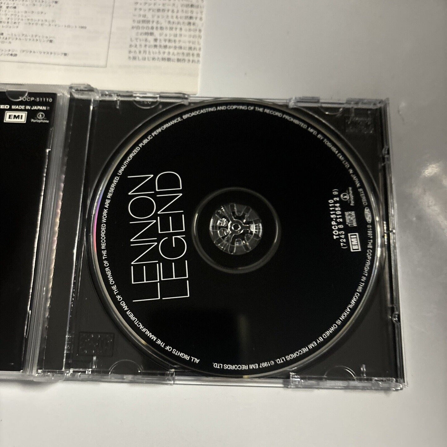 John Lennon - Lennon Legend (CD, 1998) Japan TOCP-51110