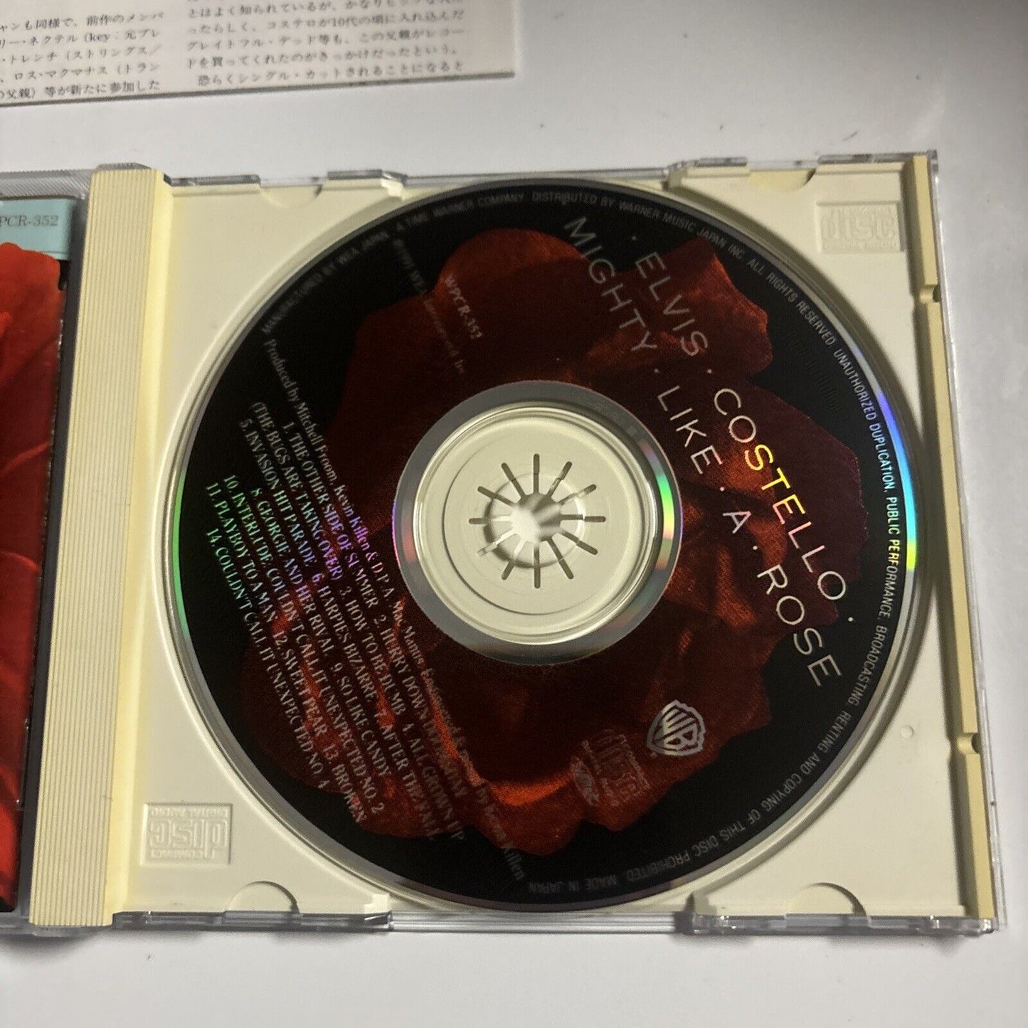 Elvis Costello - Mighty Like A Rose (CD, 1995) Japan wpcr-352