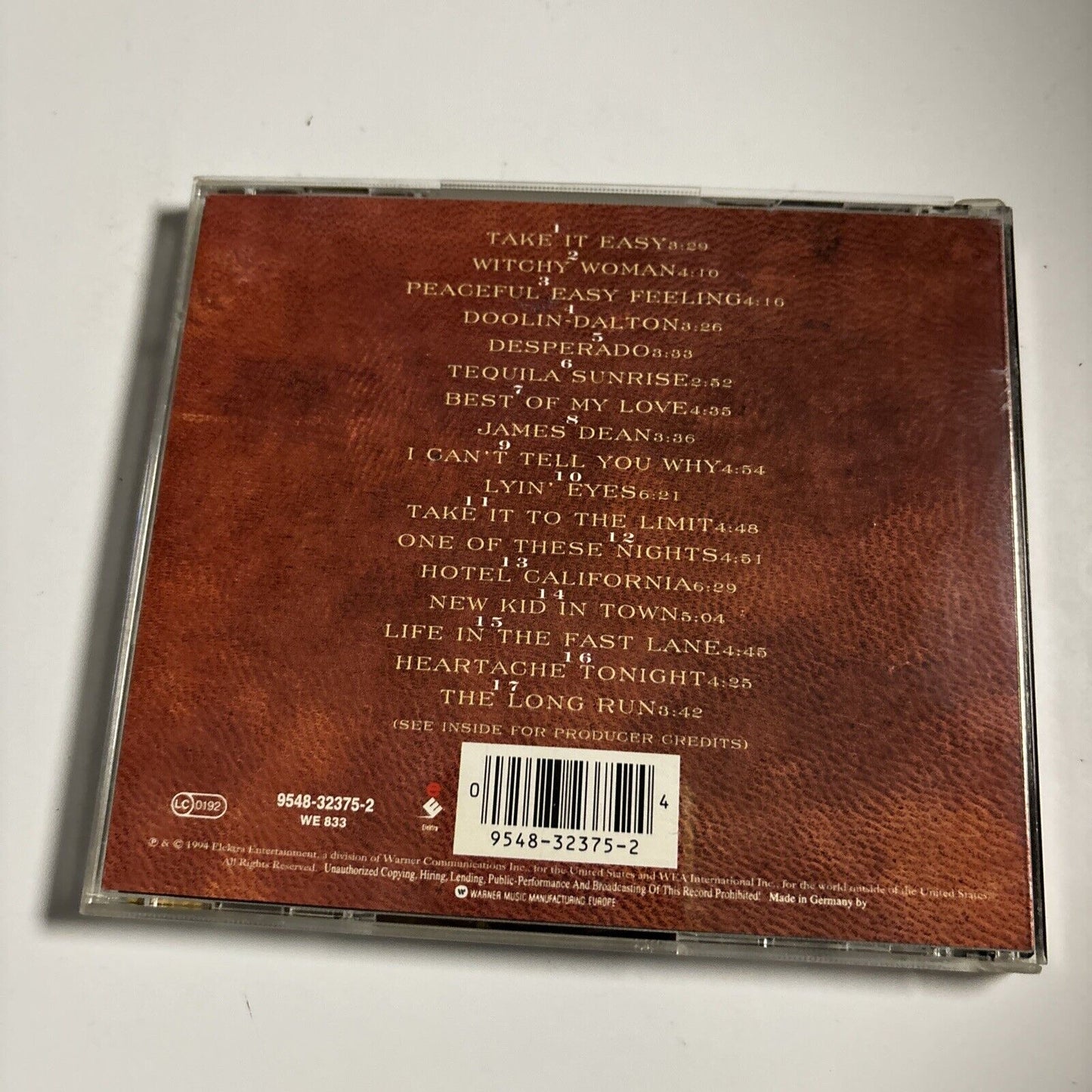 Eagles - The Very Best Of The Eagles (CD, 1994) Elektra 380090