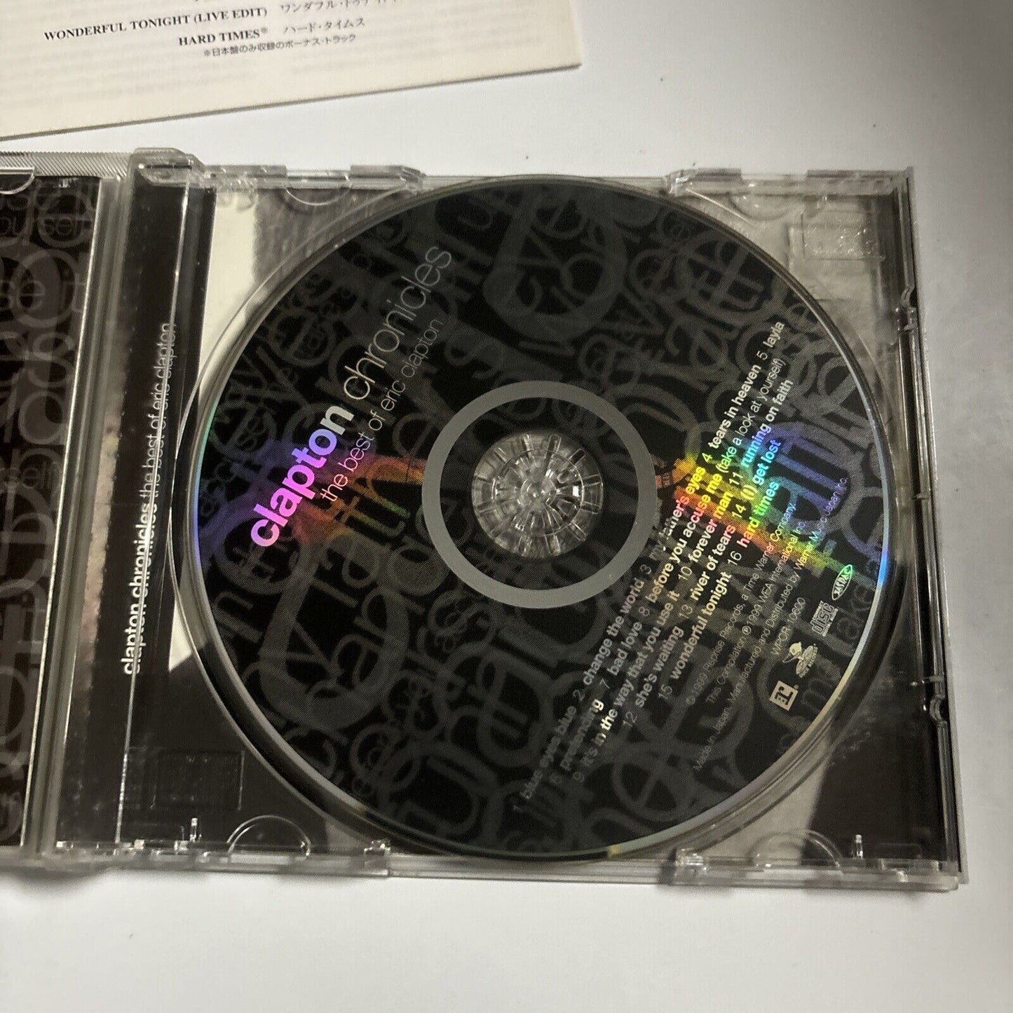 Eric Clapton - Clapton Chronicles (CD, 1999) Japan wpcr-10600