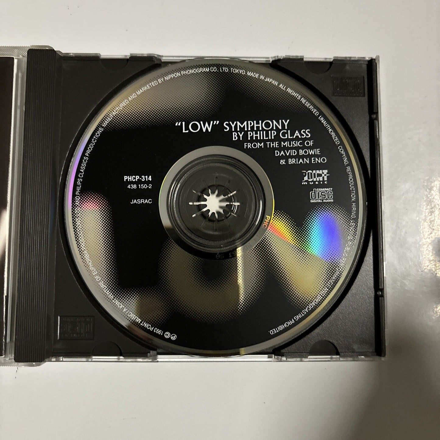 Philip Glass - Low Symphony (The Music Of David Bowie) (CD, 1993) Japan PHCP-314