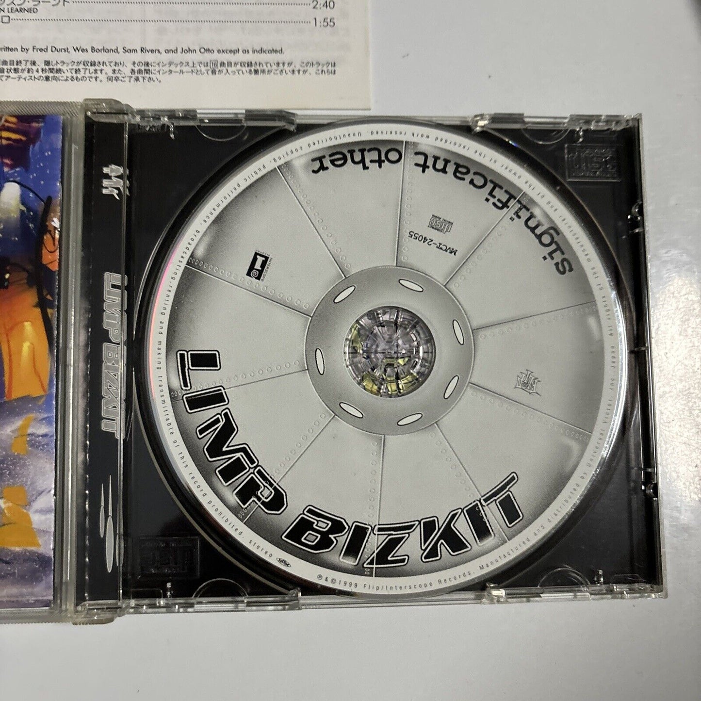 Limp Bizkit - Significant Other (CD, 1999) Japan MVCT-24055 Flip Records