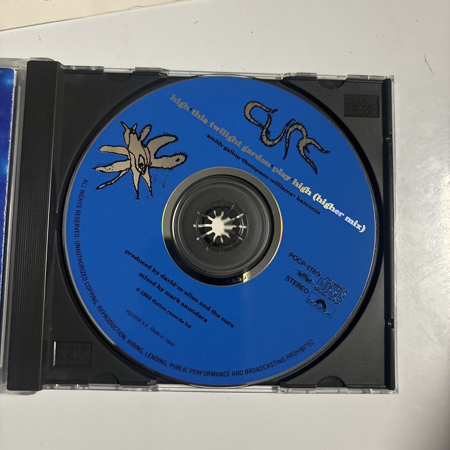 The Cure - High (CD, 1992) Japan Pocp-1189 Fiction Records