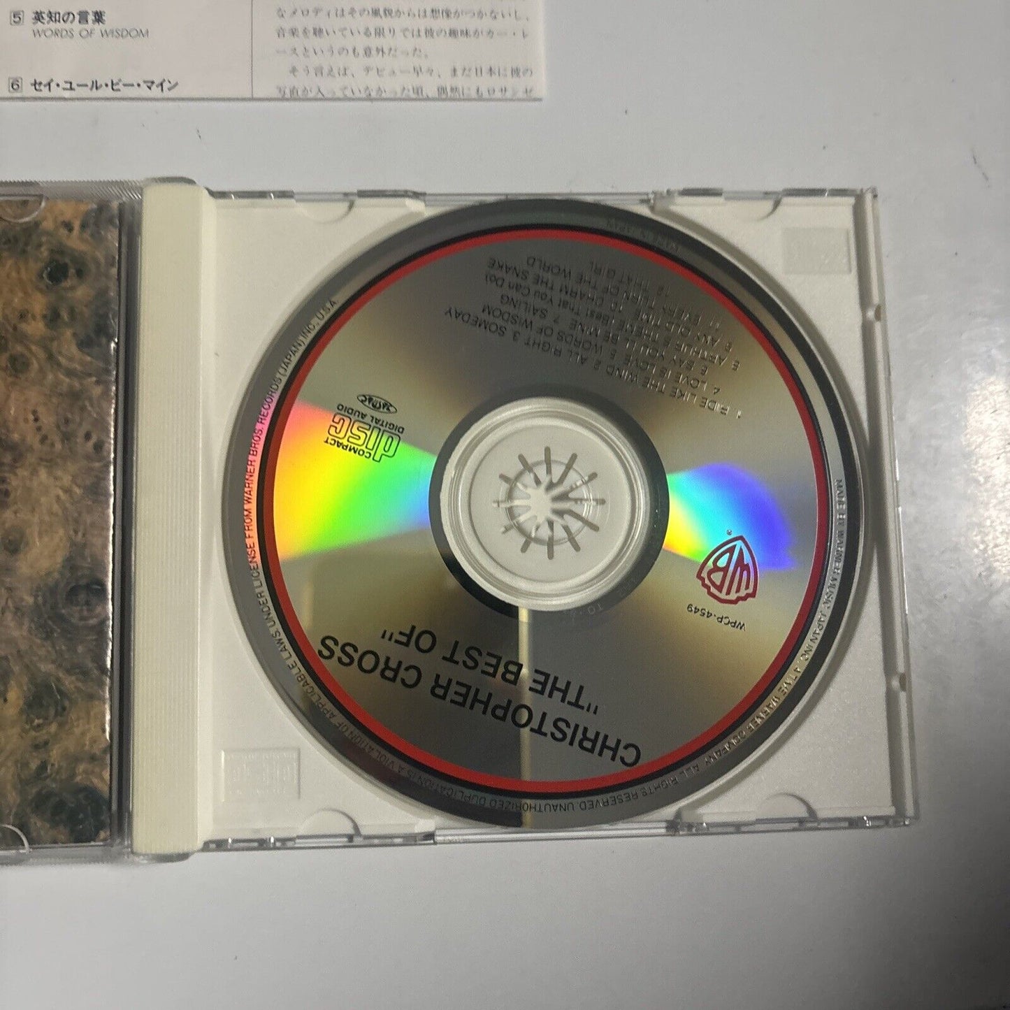 Christopher Cross - The Best Of Christopher Cross (CD, 1991) Japan wpcp-4549