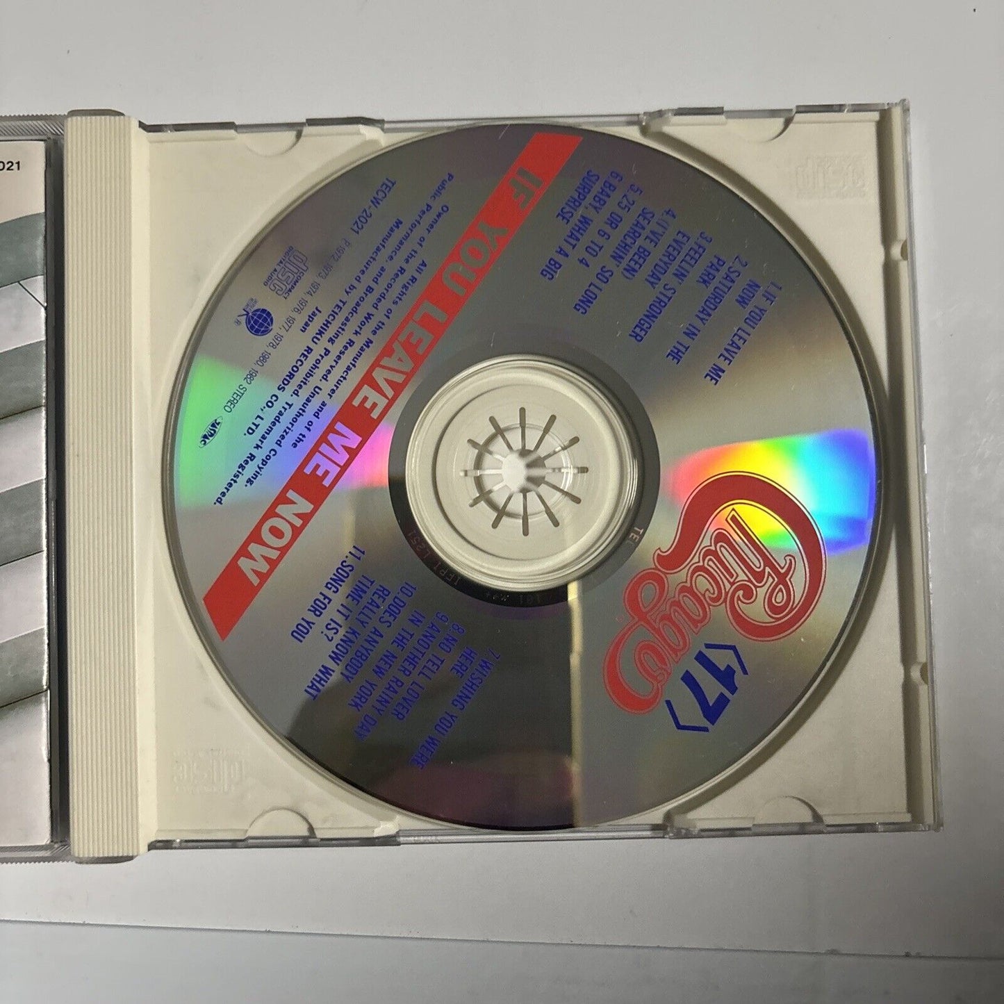 Chicago - If You Leave Me Now (CD, 1996) Japan tecw-2021