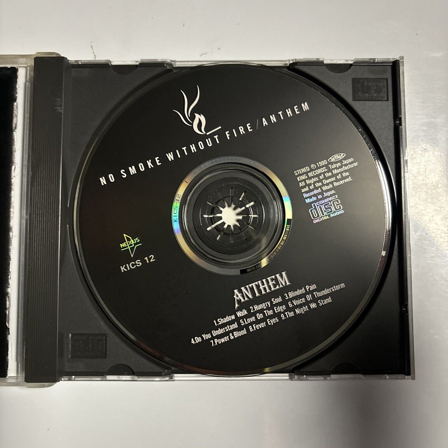Anthem - No Smoke Without Fire (CD, 1990) Japan kics-12