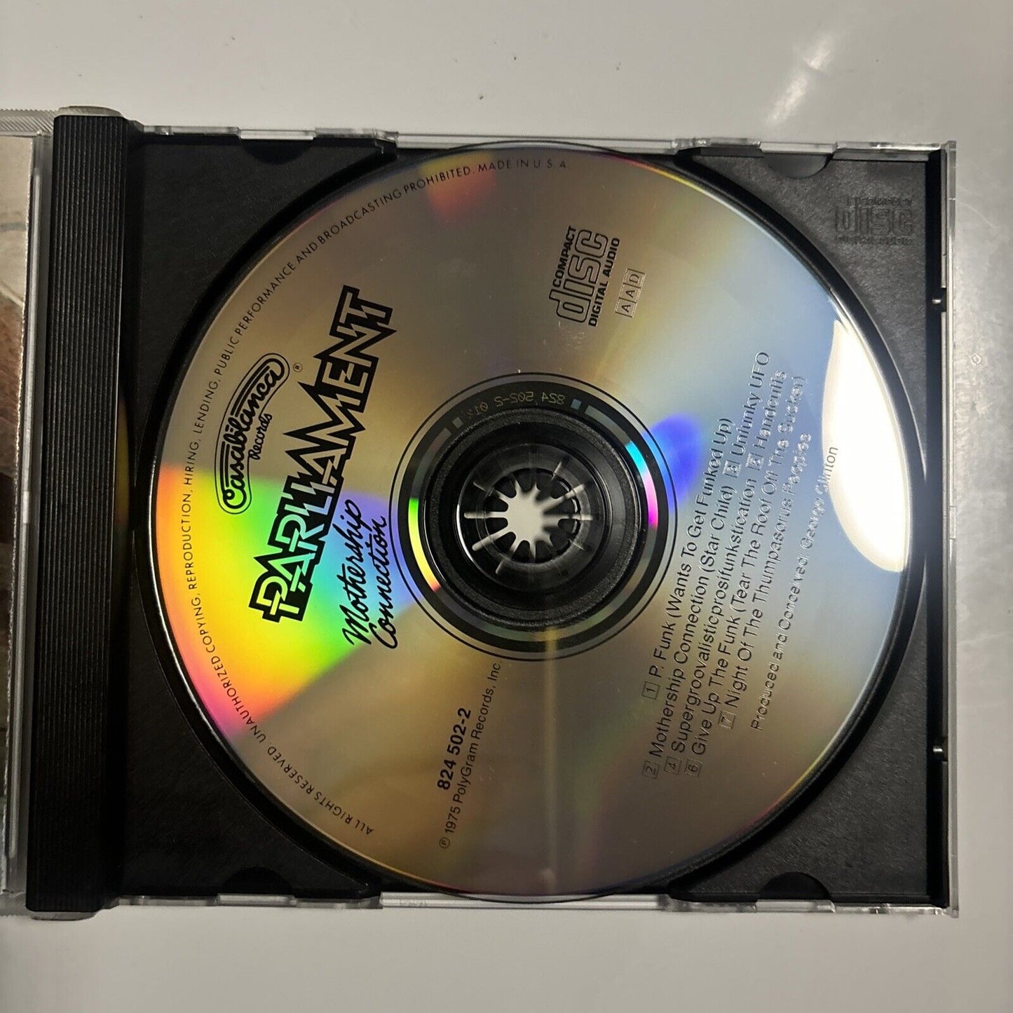 Parliament - Mothership Connection (CD, 1975) 824 502-2 Funk/Soul